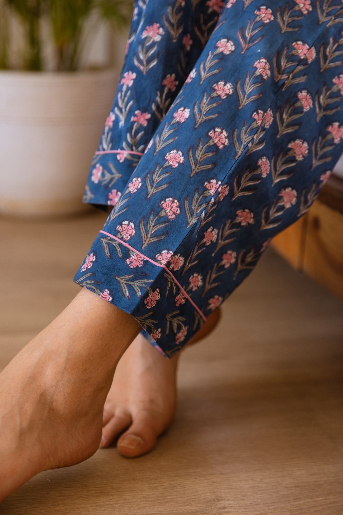 INDIGO BLOOM LONG PJ SET