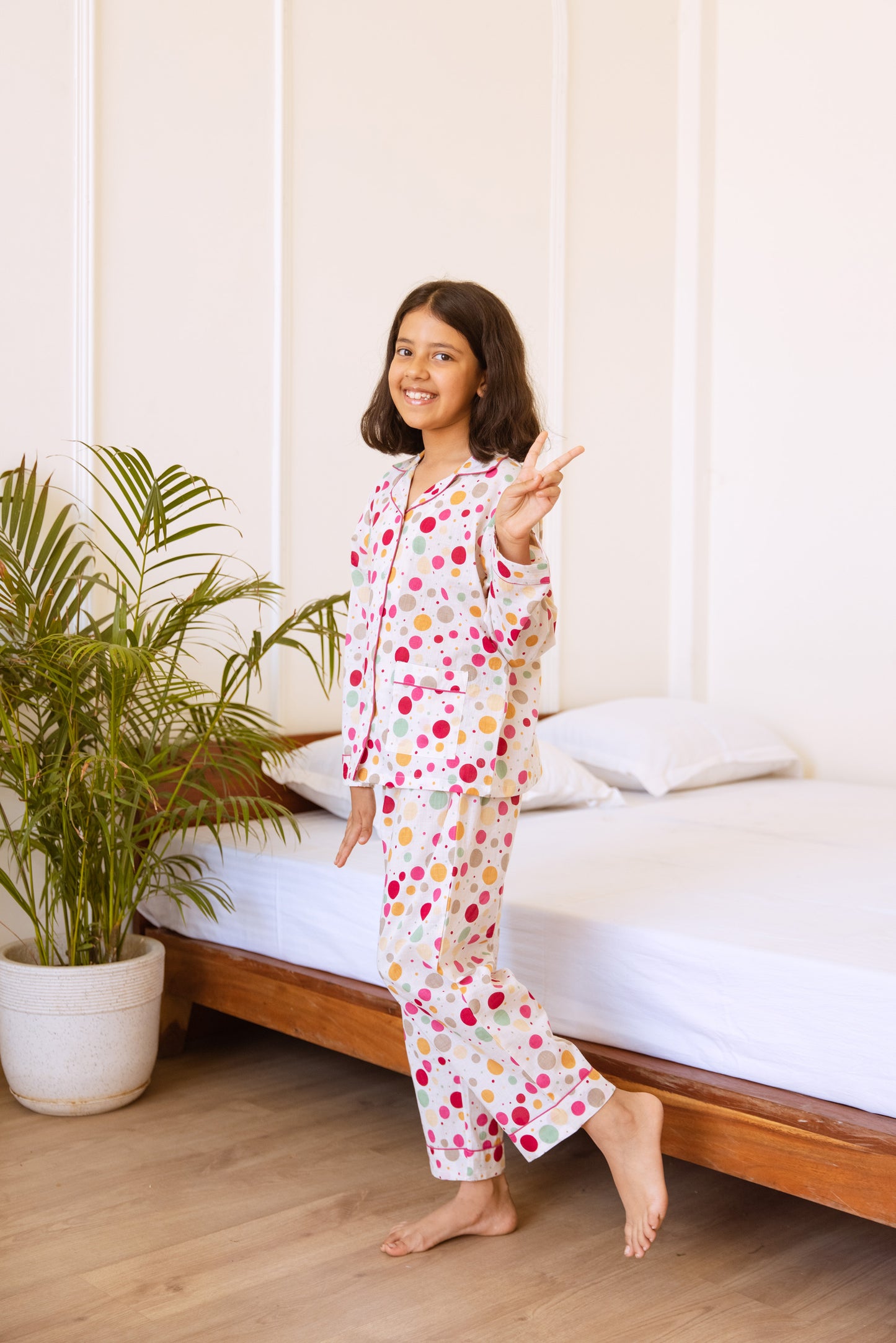 CONFETTI DOTS KIDS COTTON PYJAMAS
