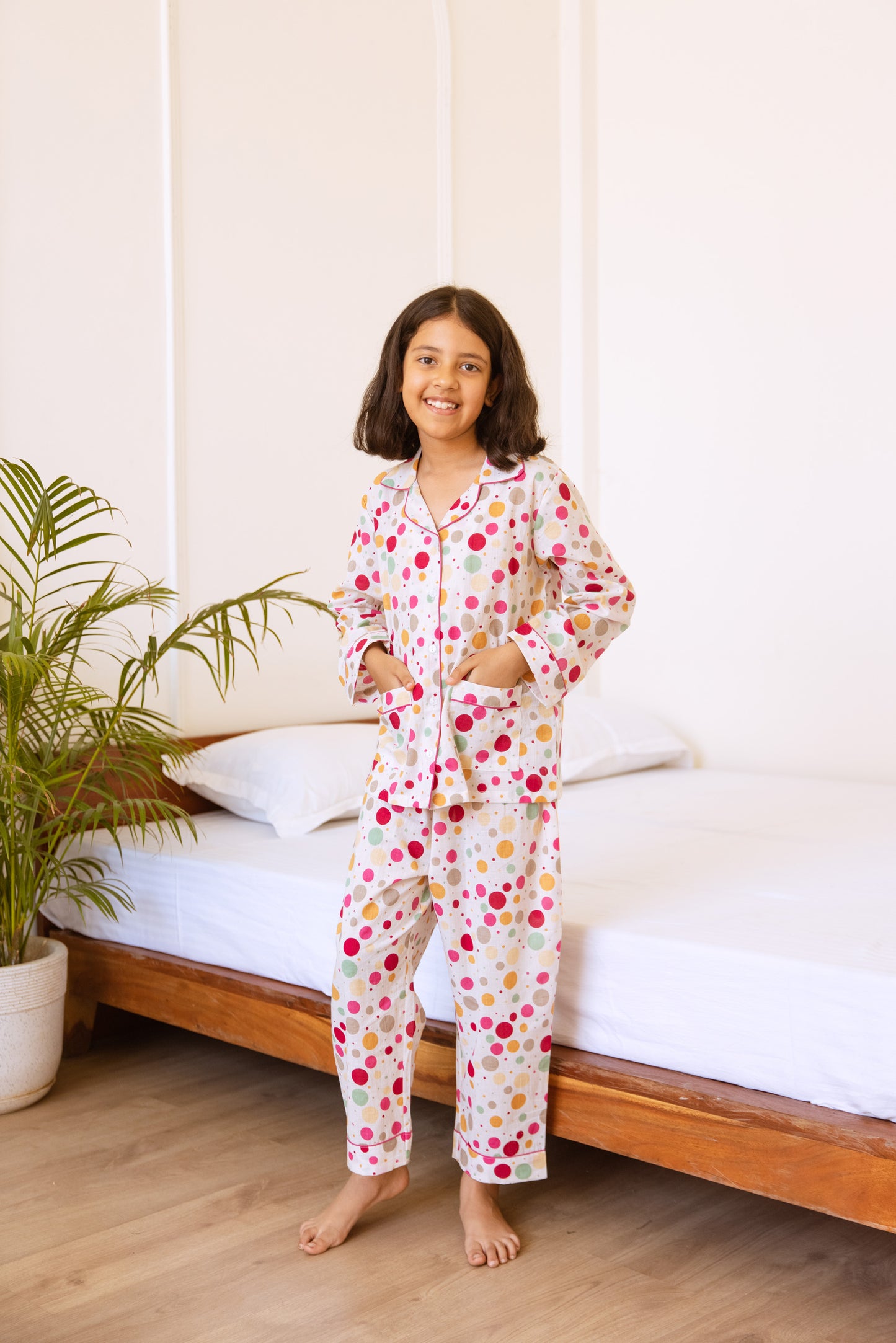 CONFETTI DOTS KIDS COTTON PYJAMAS