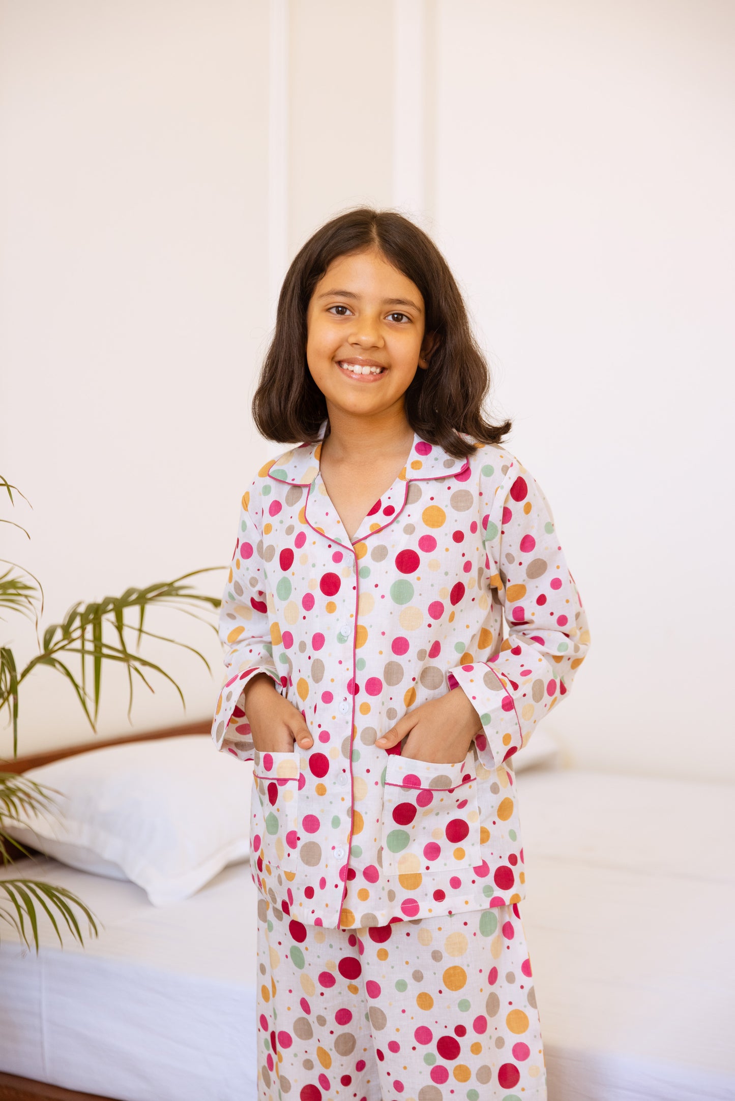CONFETTI DOTS KIDS COTTON PYJAMAS