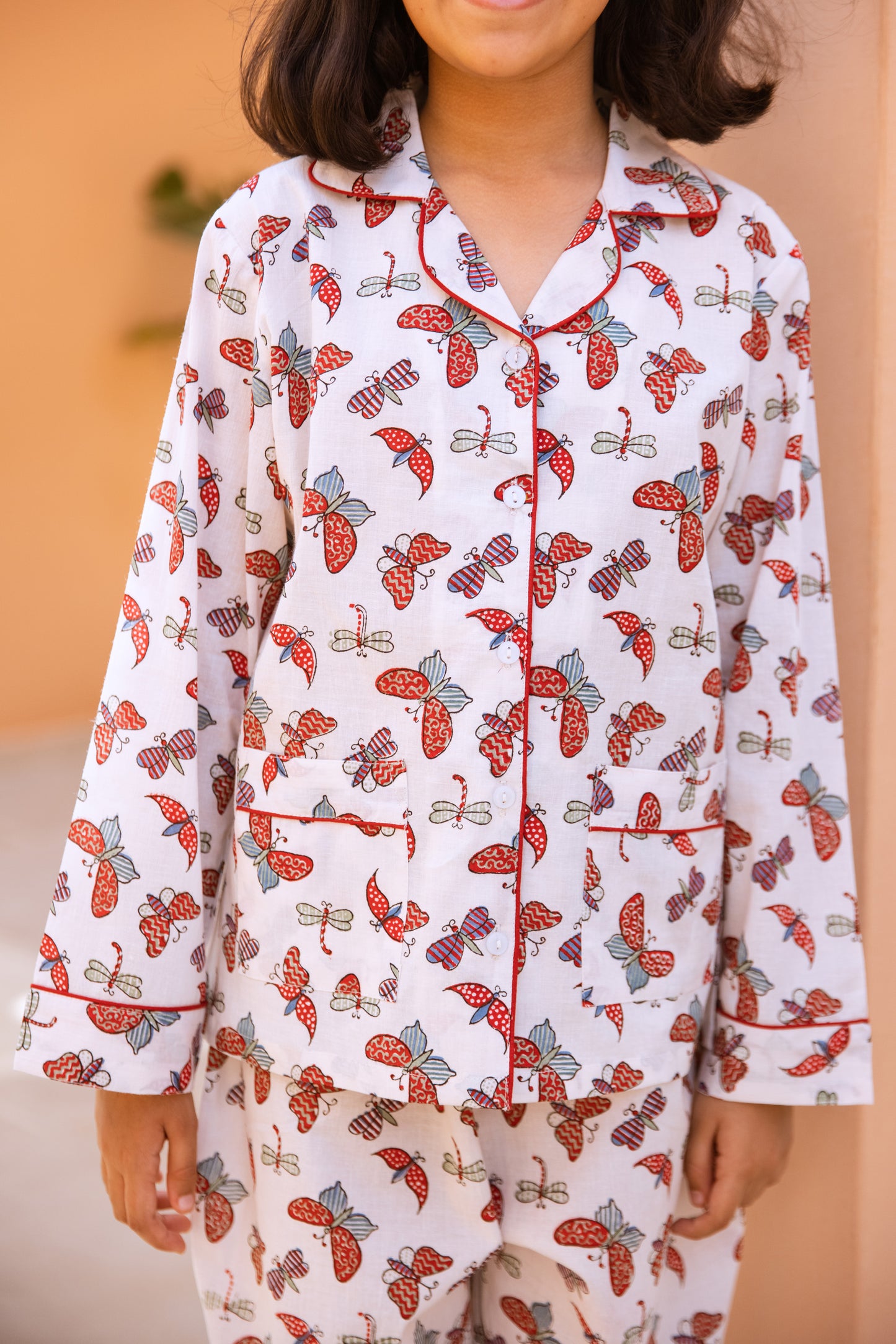 BUTTERFLY GARDEN KIDS COTTON PYJAMAS