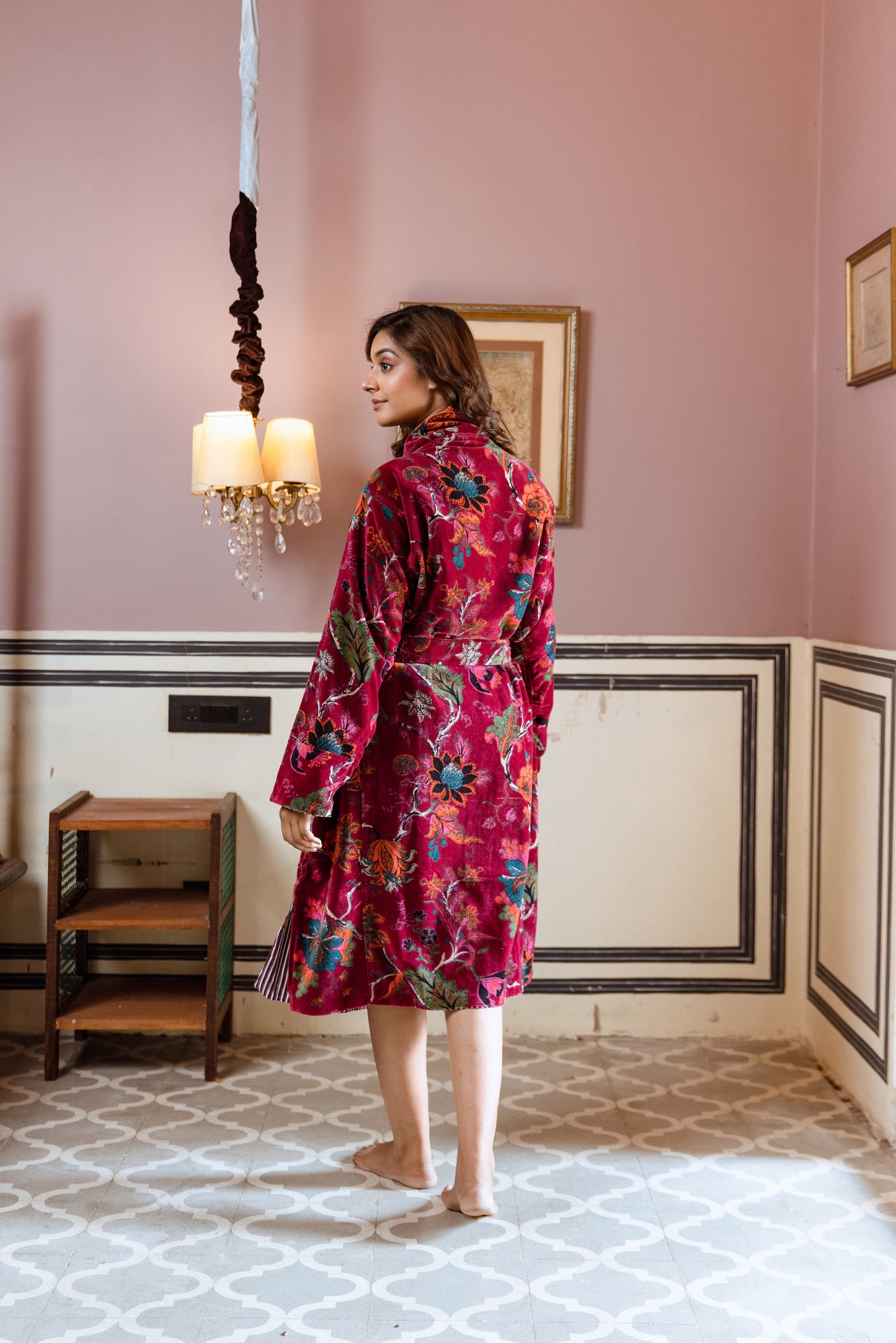 VINE VELVET ROBE