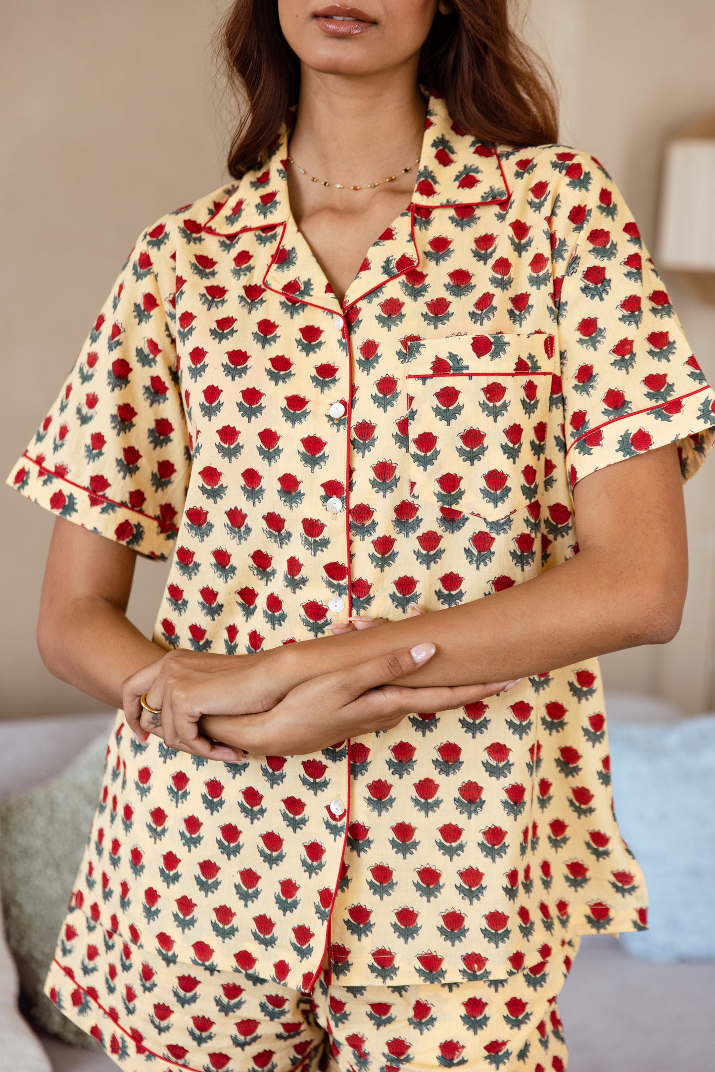 WILD TULIP SHORT PJ SET