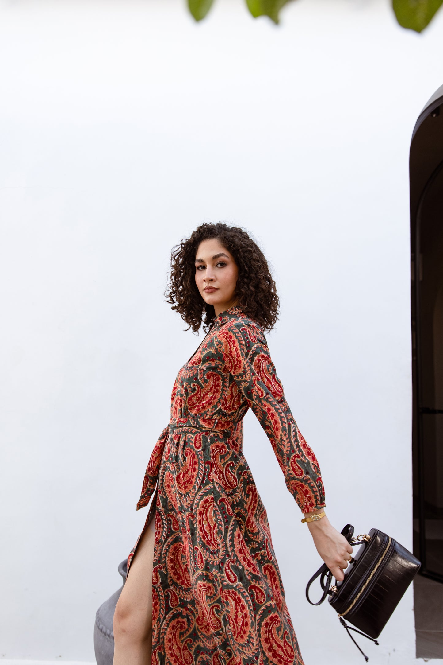 THE CLARA SHIRT DRESS IN WINTER PAISLEY