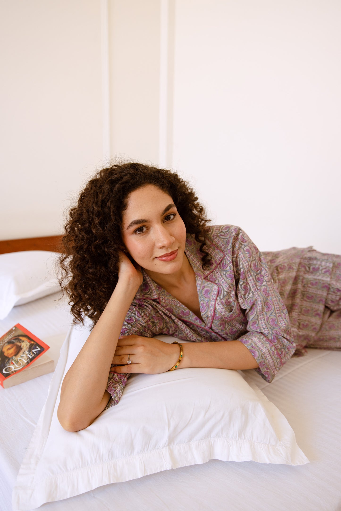 LAVENDER VINE LONG PJ SET