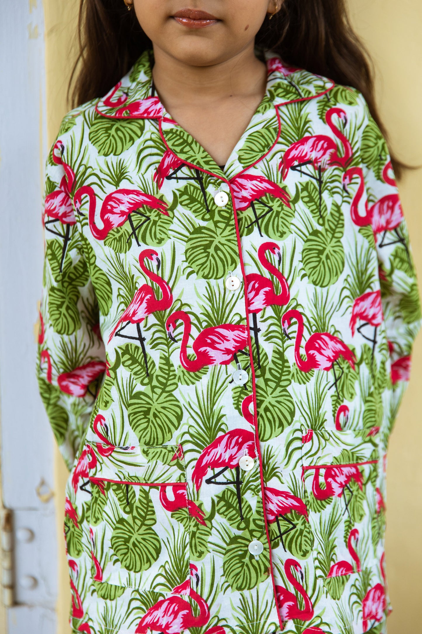 FANCY FLAMINGO KIDS COTTON PYJAMAS