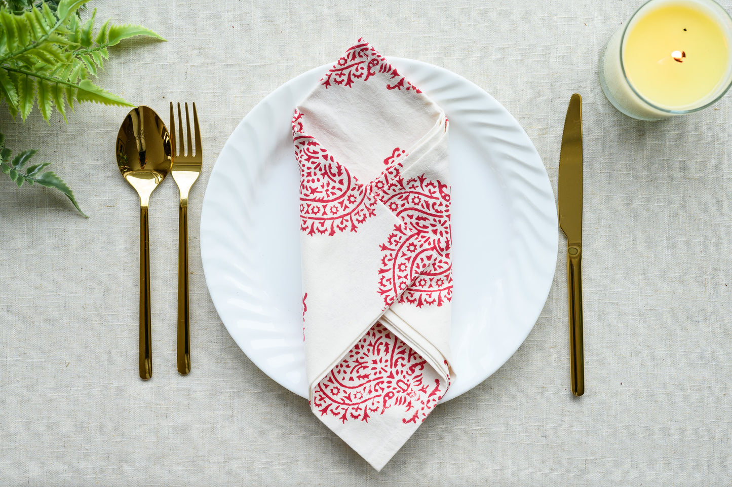 TAJ BLOCK PRINT NAPKINS