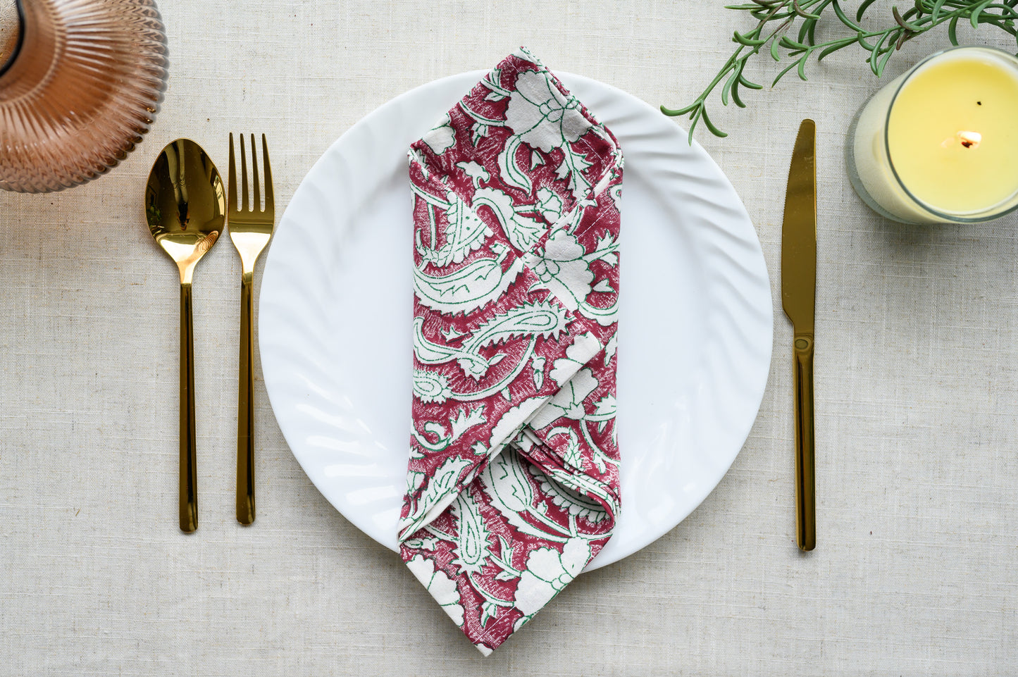 MUGHAL BLOCK PRINT NAPKINS