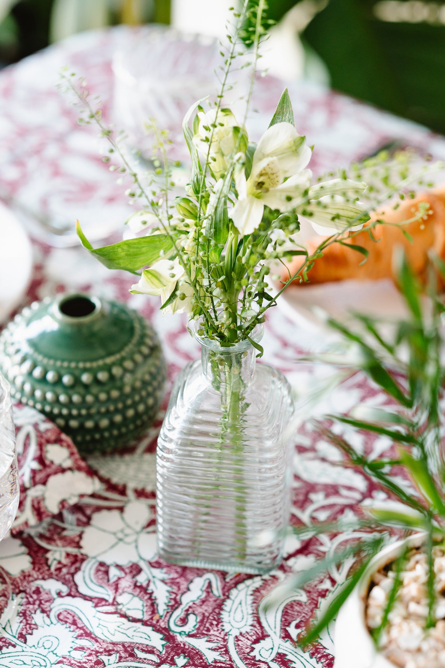 ROSE PAISLEY TABLECLOTH