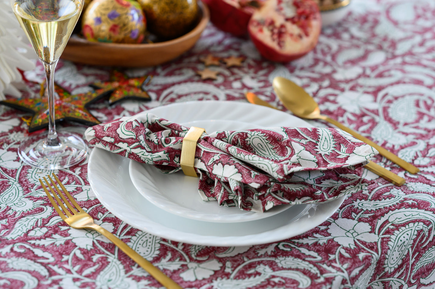 MUGHAL BLOCK PRINT NAPKINS