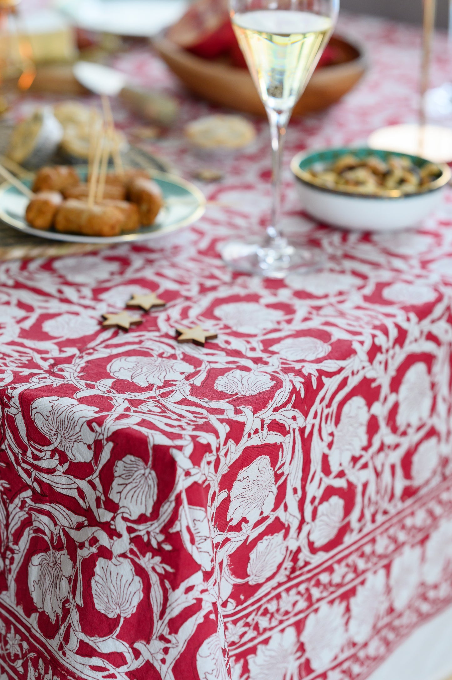 ARUNA BLOCK PRINT TABLECLOTH