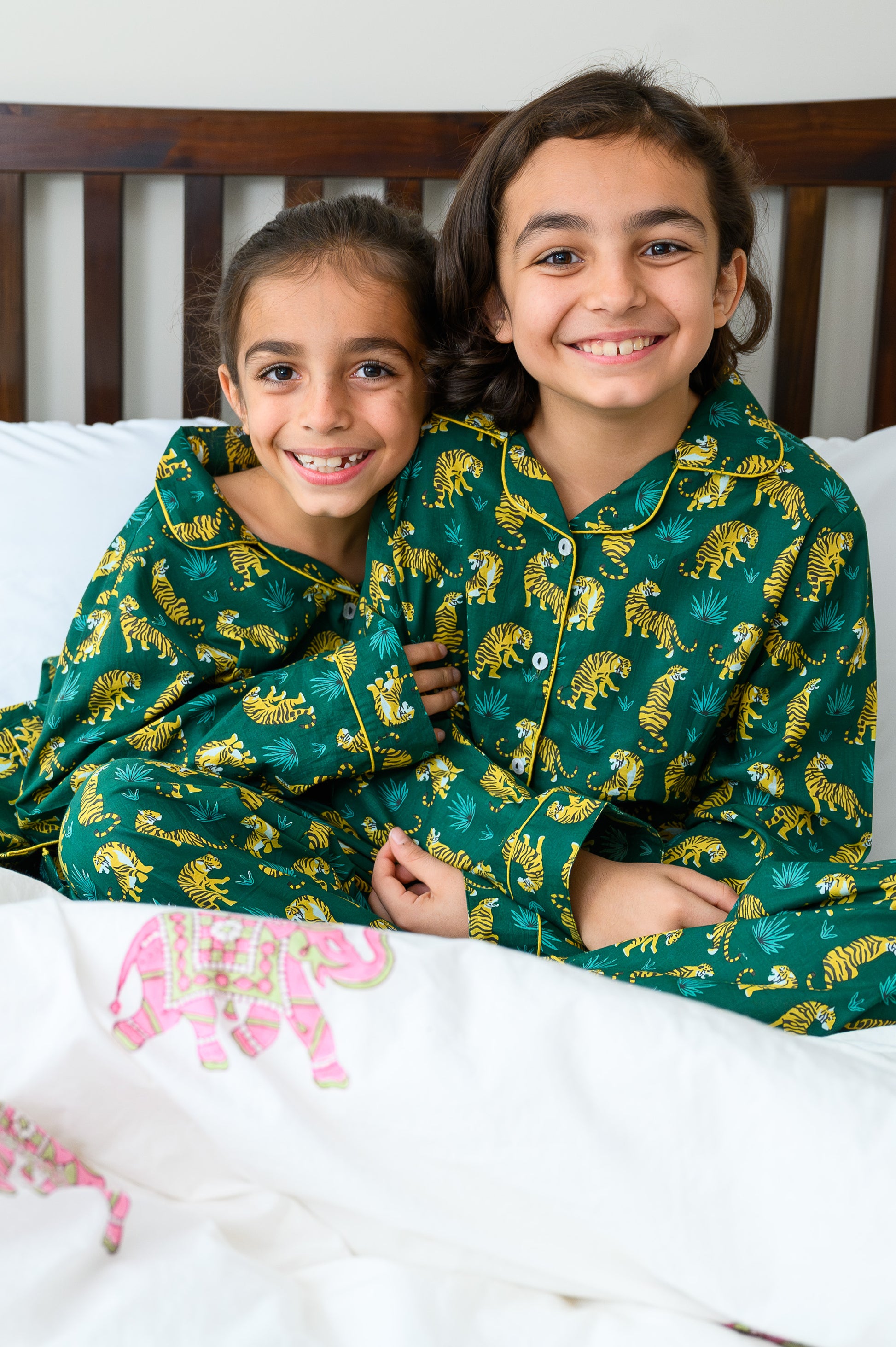JADE TIGER KIDS COTTON PYJAMAS