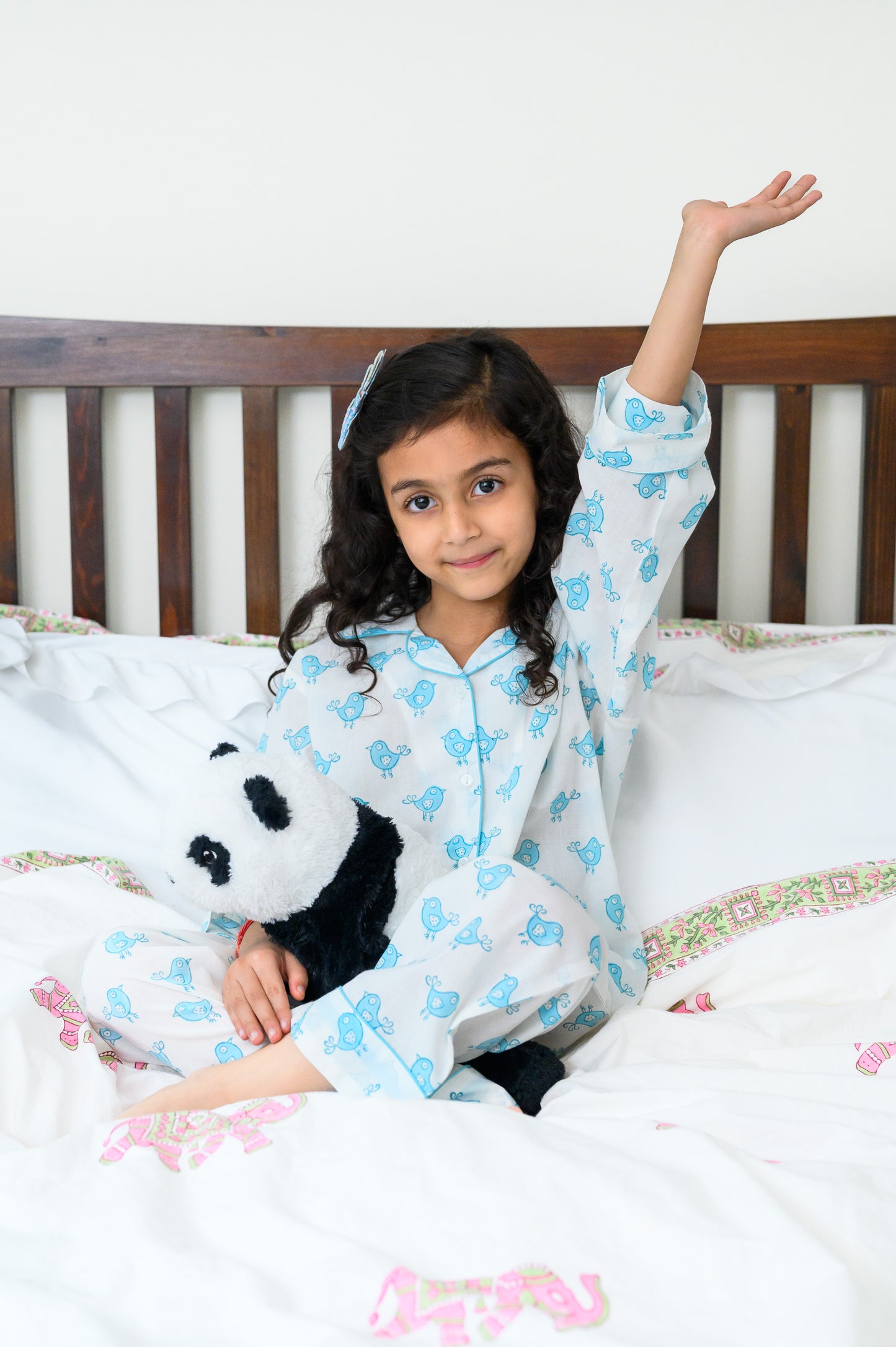 BLUE BIRDS KIDS COTTON PYJAMAS