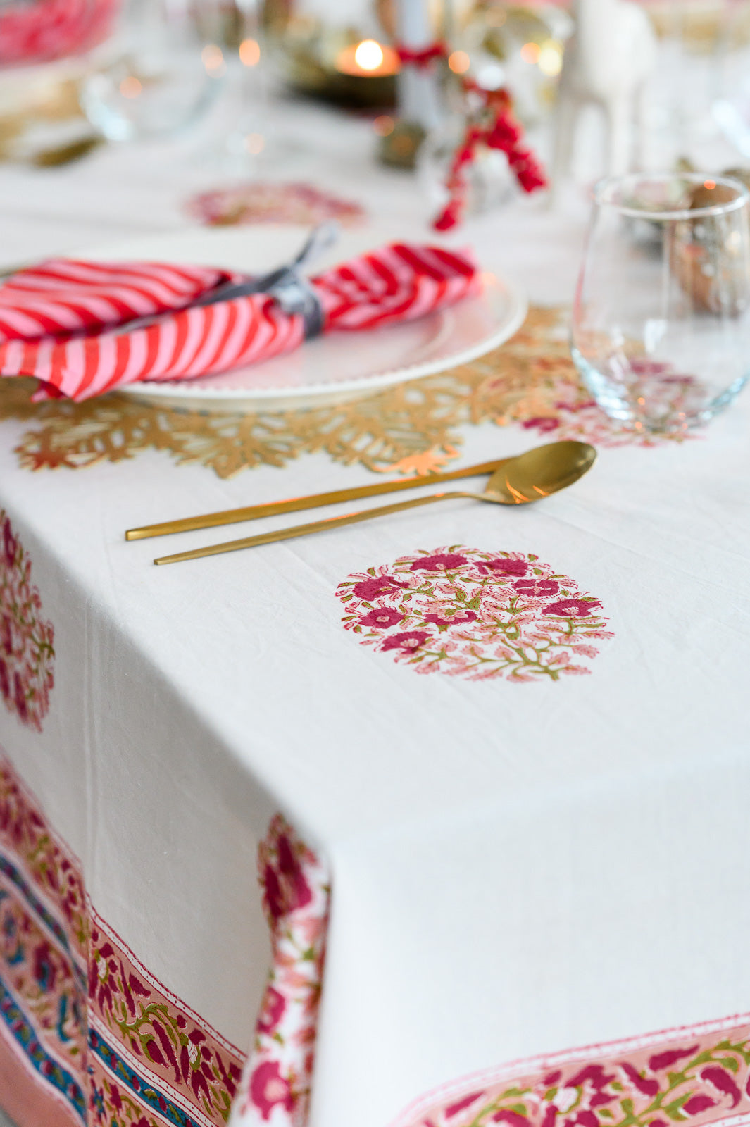 JAIPUR STRIPE COTTON NAPKINS - SET OF 4