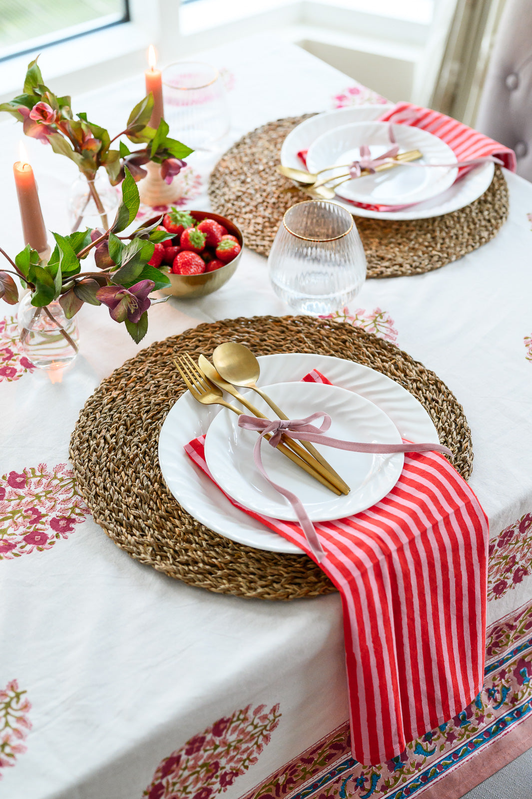 JAIPUR STRIPE COTTON NAPKINS - SET OF 4