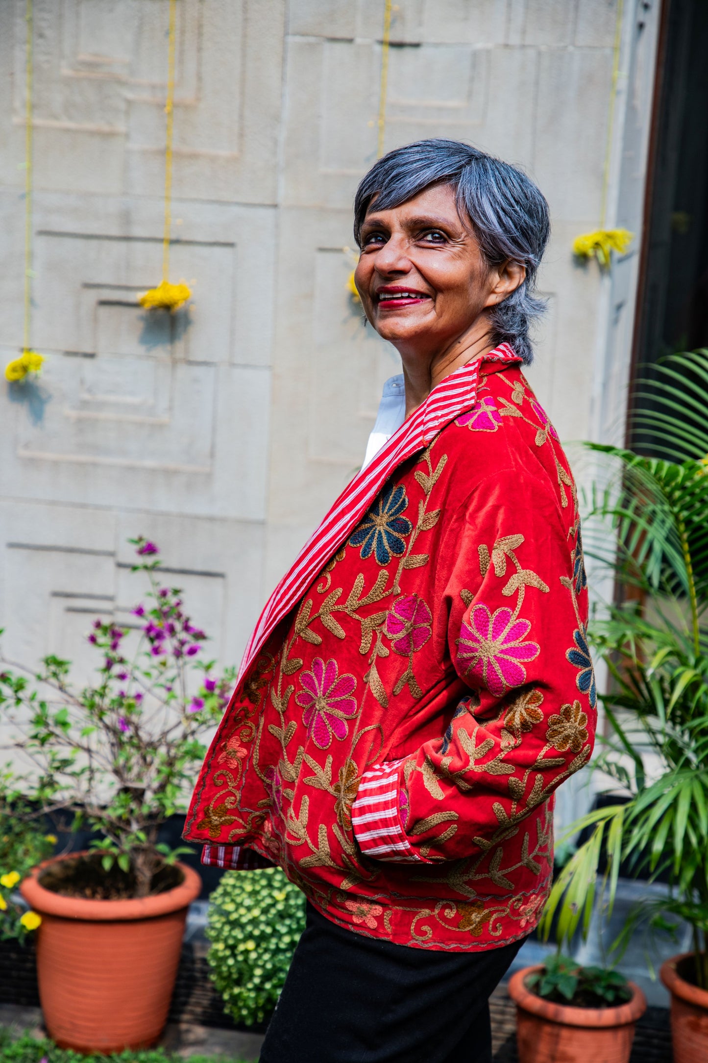 VELVET SUZANI JACKET - BURNT ORANGE