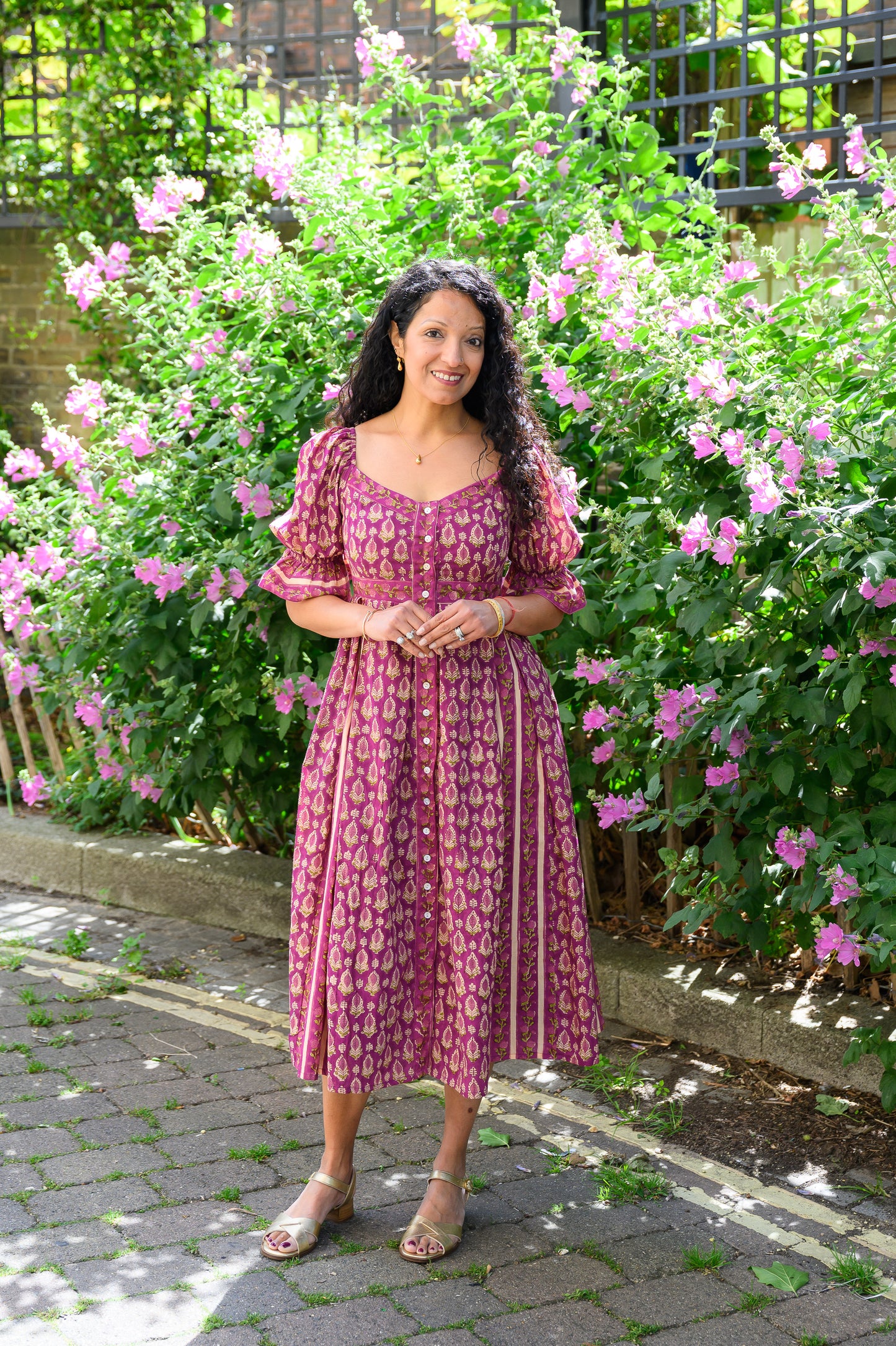 FLORENCE DRESS – MULBERRY PINK