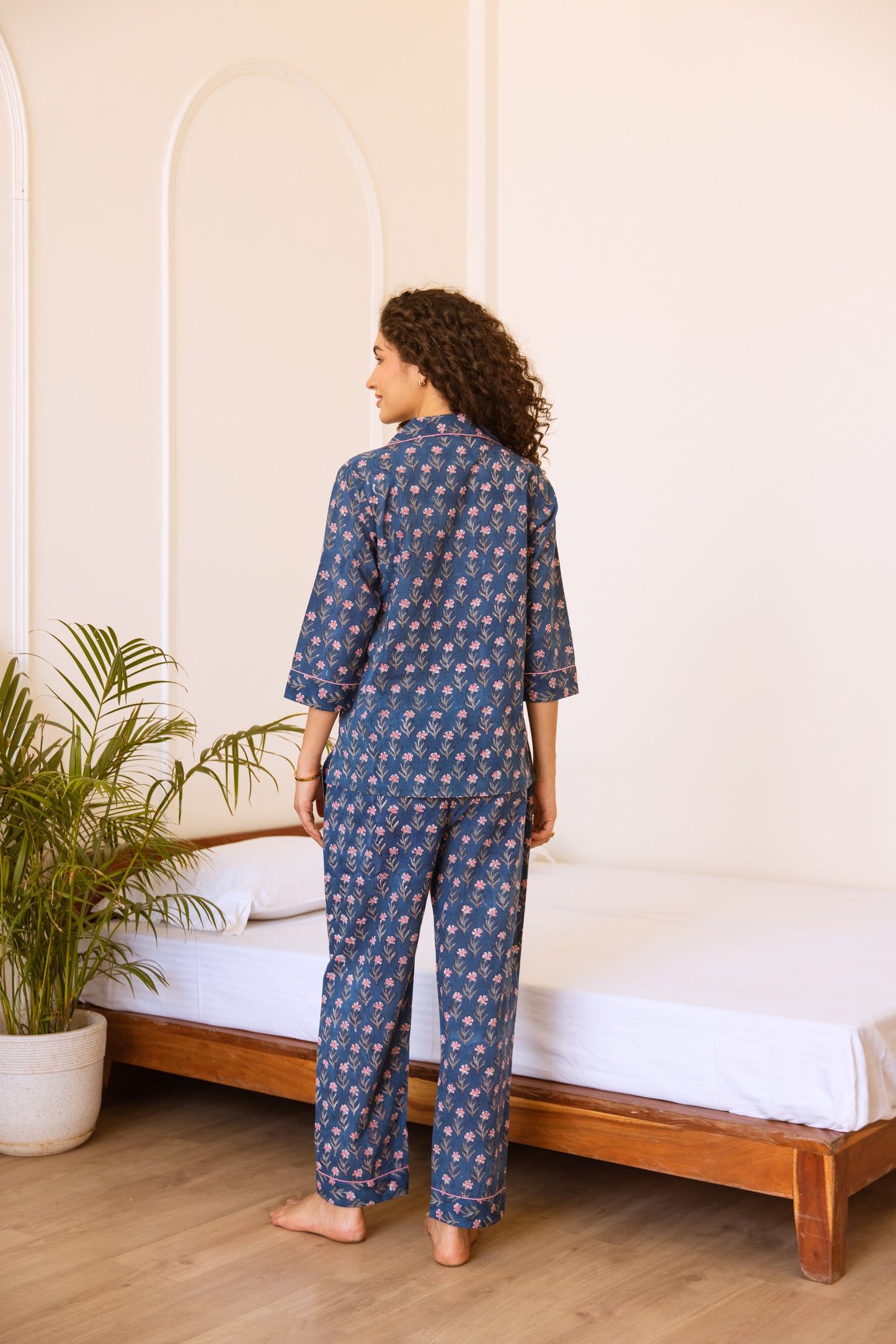INDIGO BLOOM LONG PJ SET