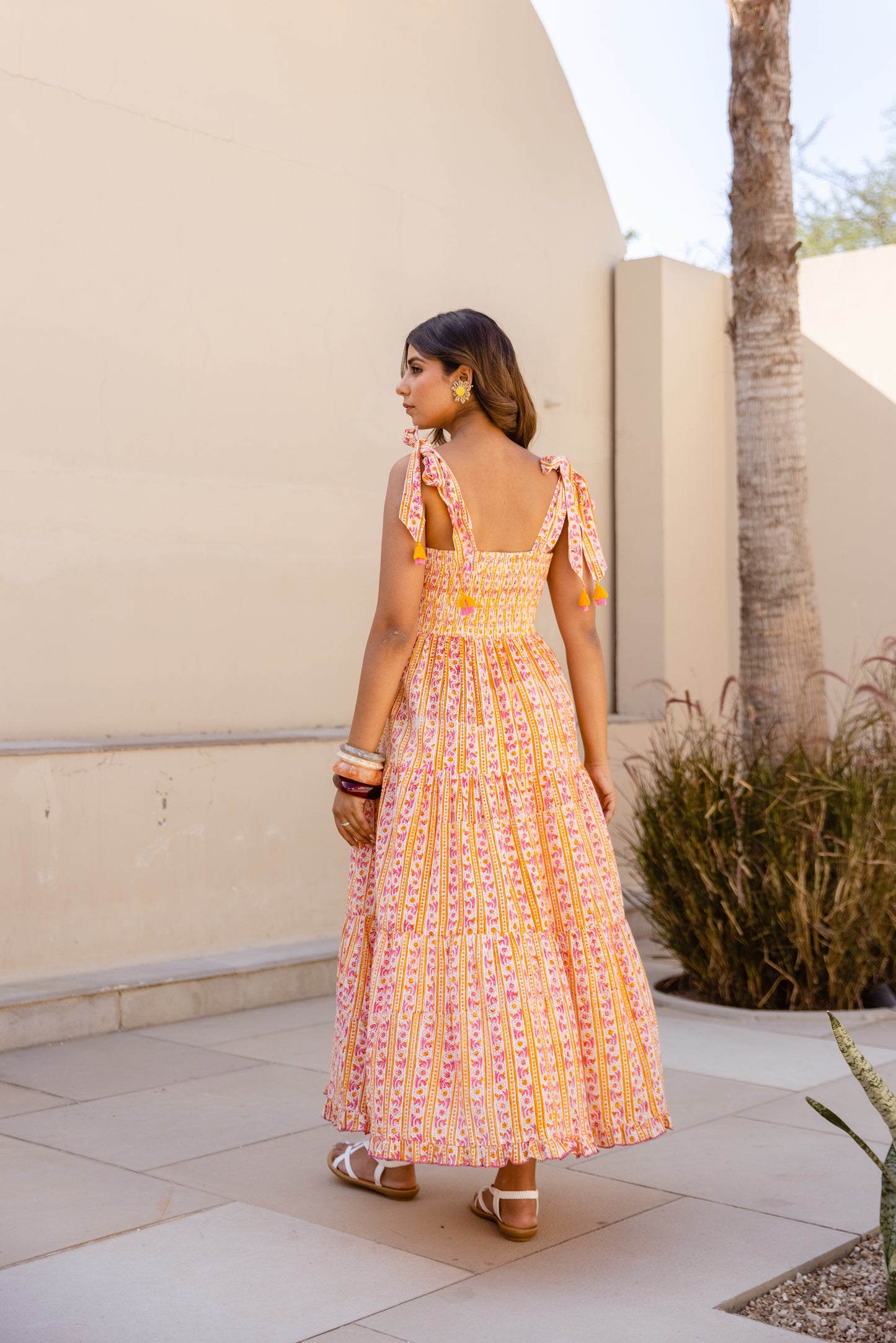 ANYA SUNDRESS - MARIGOLD PINK