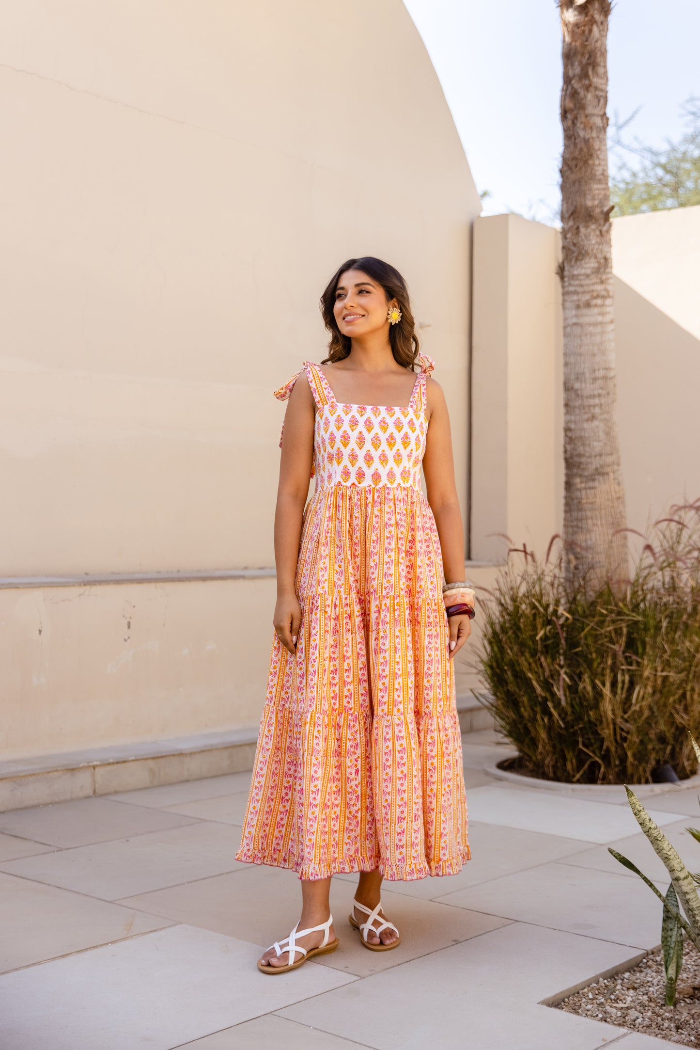 ANYA SUNDRESS - MARIGOLD PINK