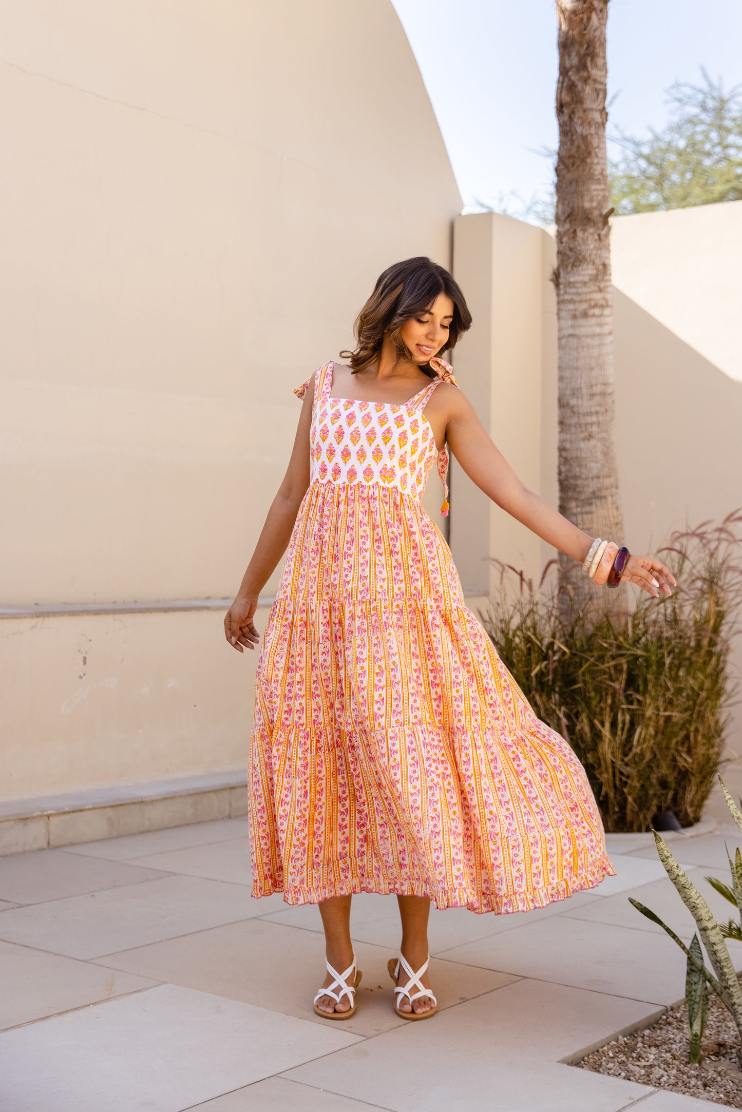 ANYA SUNDRESS - MARIGOLD PINK