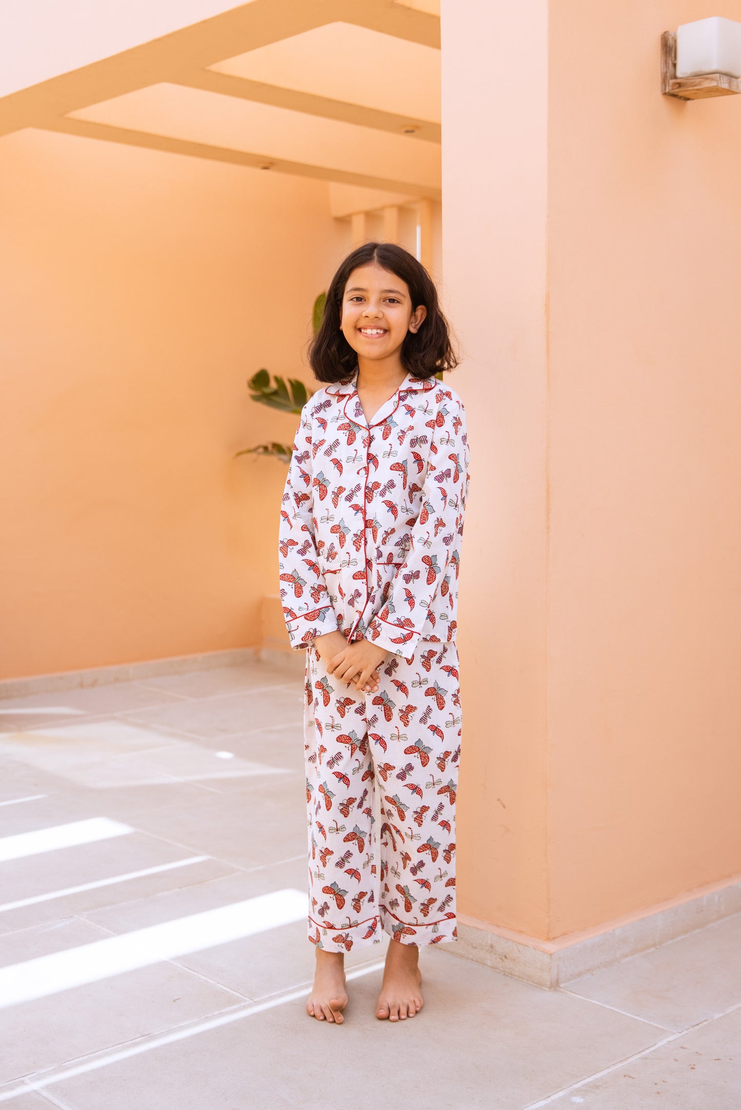 BUTTERFLY GARDEN KIDS COTTON PYJAMAS