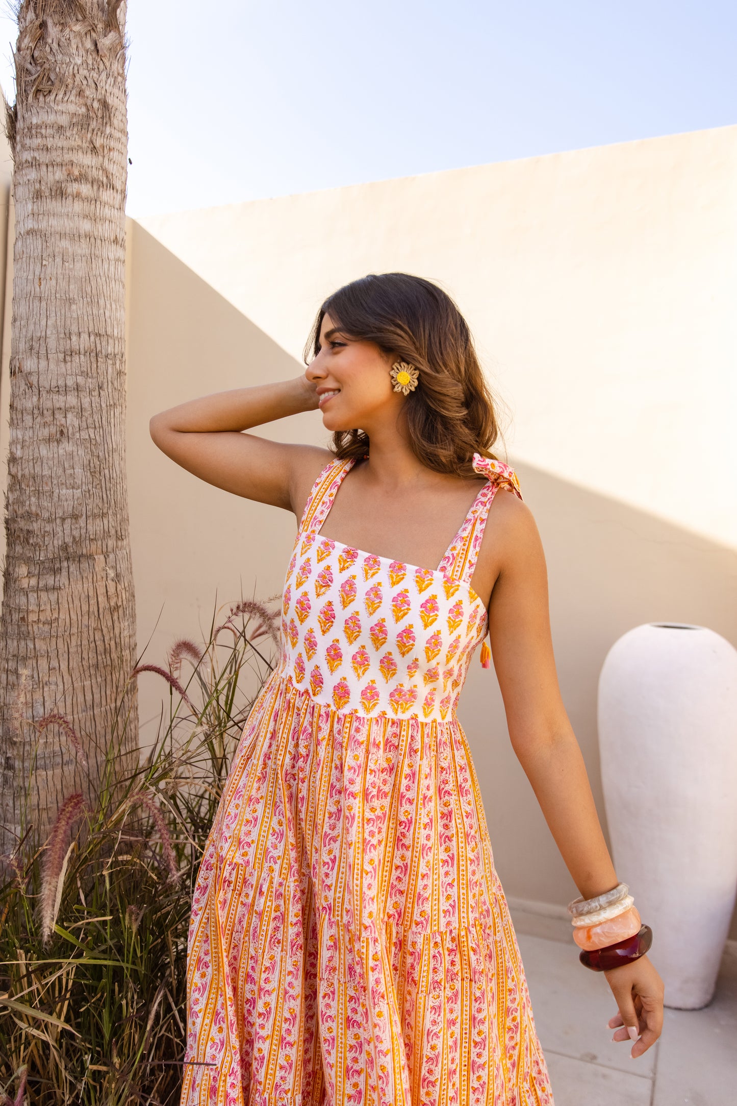 ANYA SUNDRESS - MARIGOLD PINK