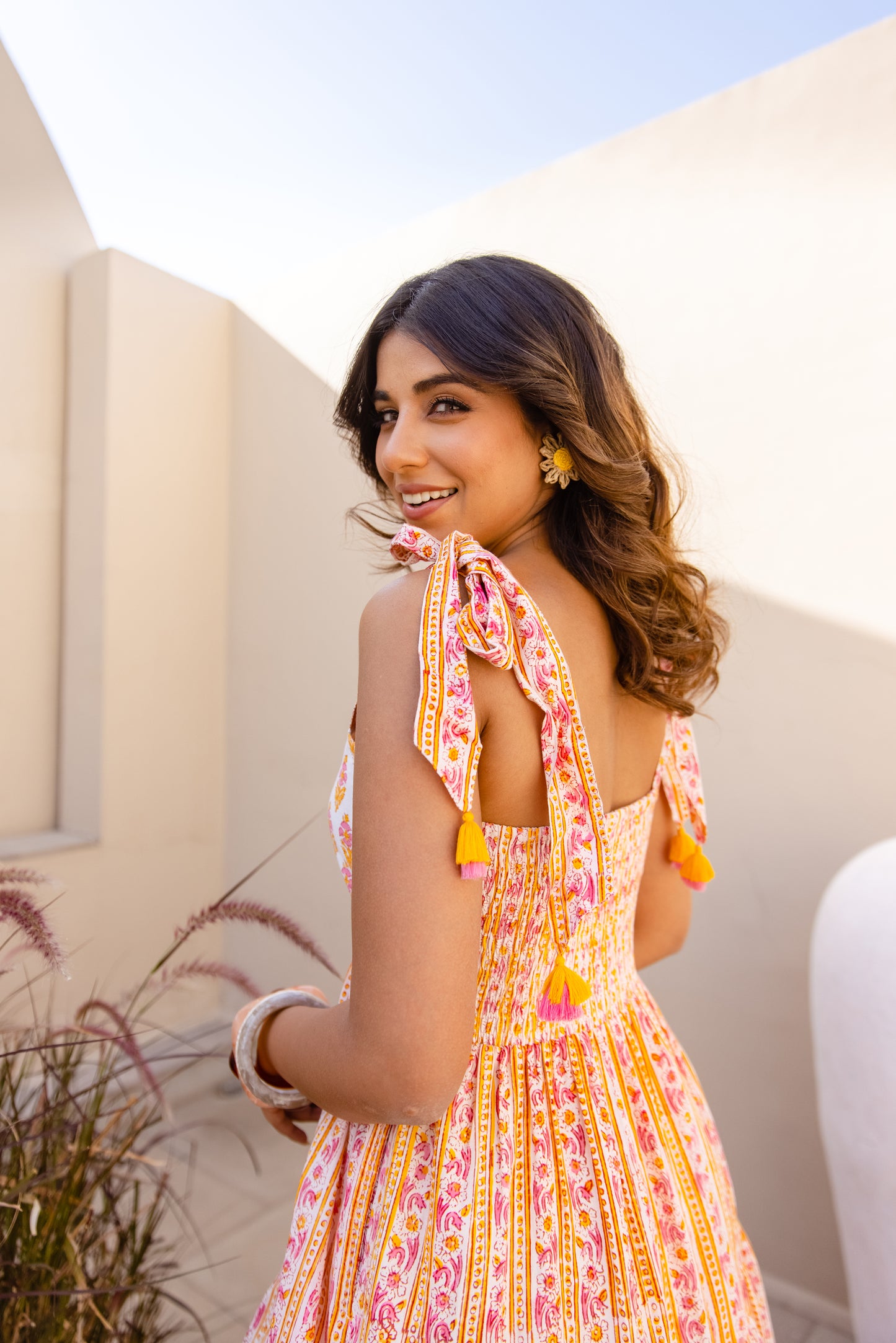 ANYA SUNDRESS - MARIGOLD PINK