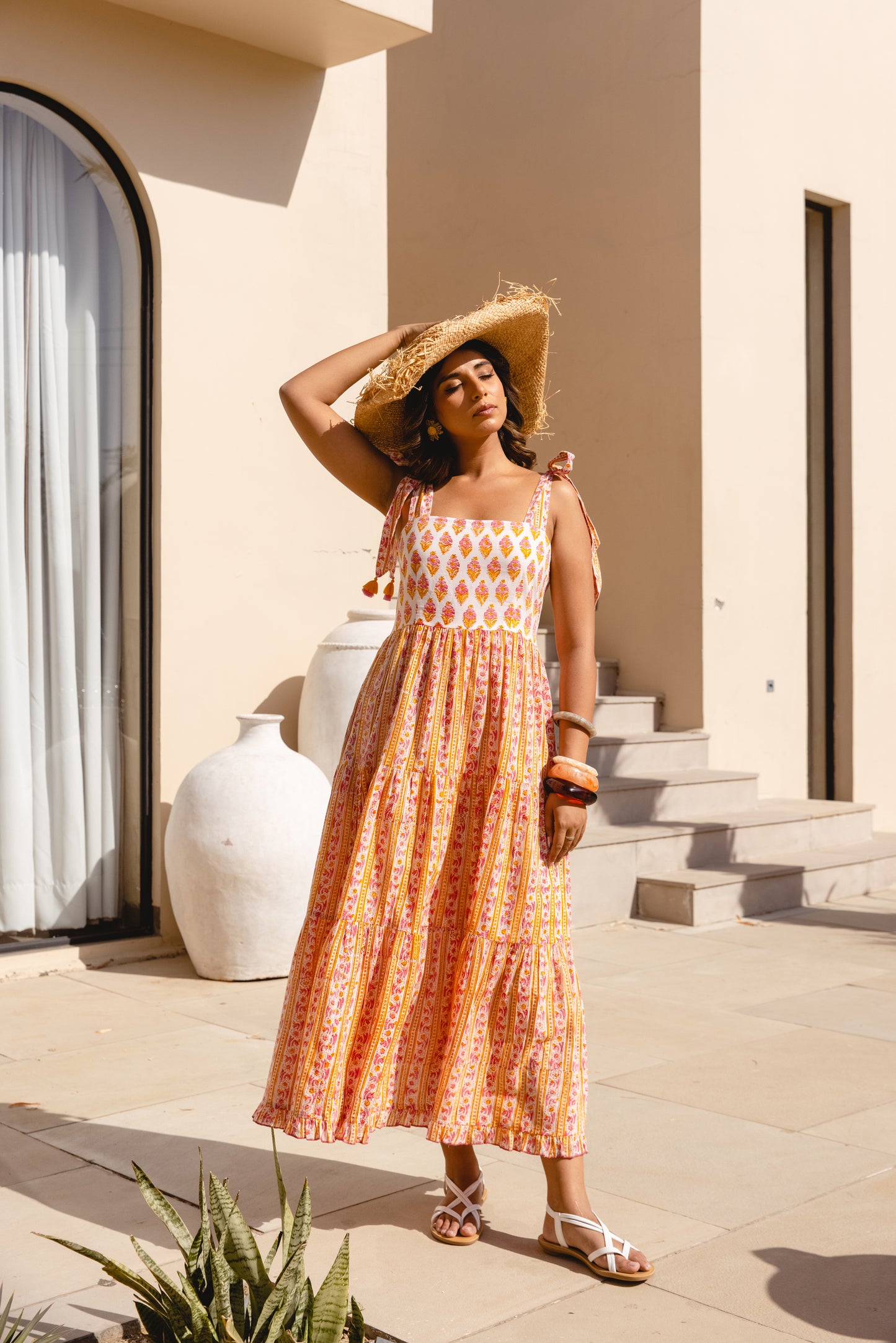 ANYA SUNDRESS - MARIGOLD PINK