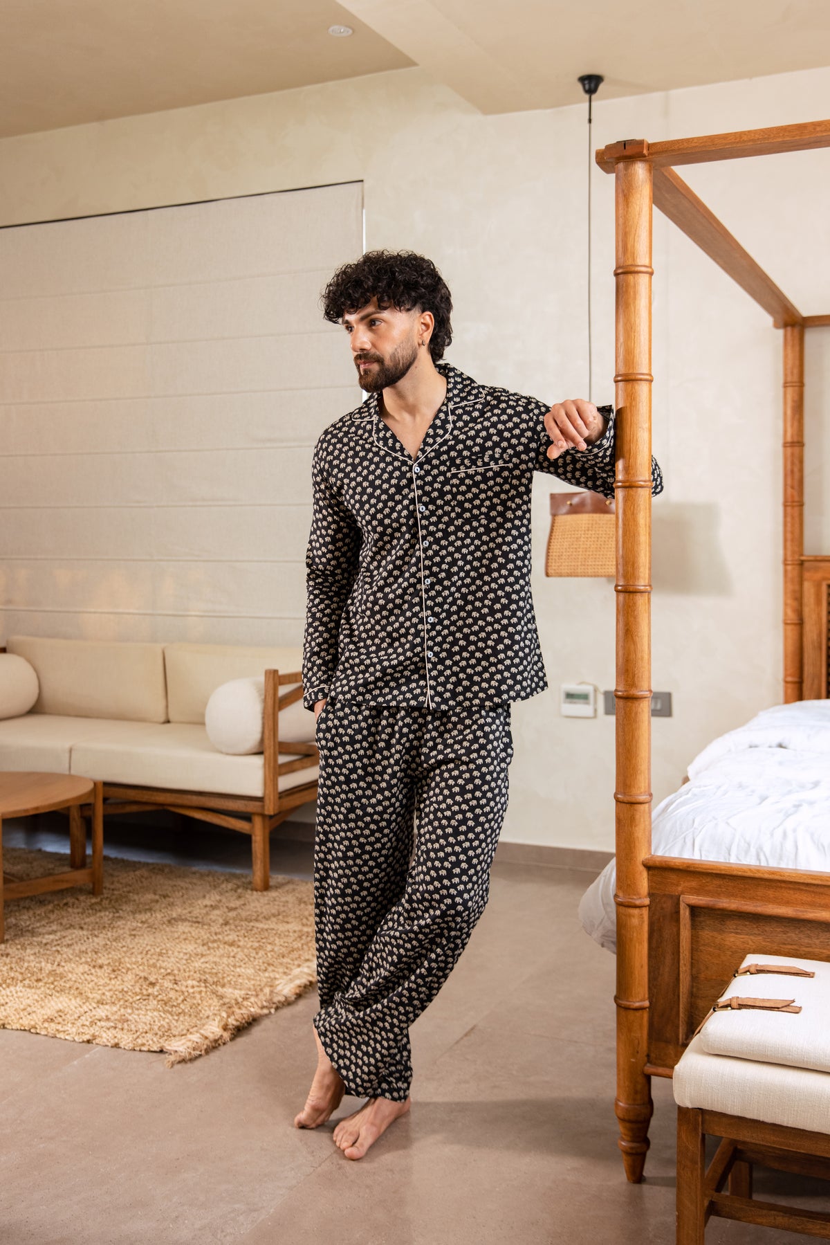 MEN’S COTTON PJ SET - THE INDIAN ELEPHANT