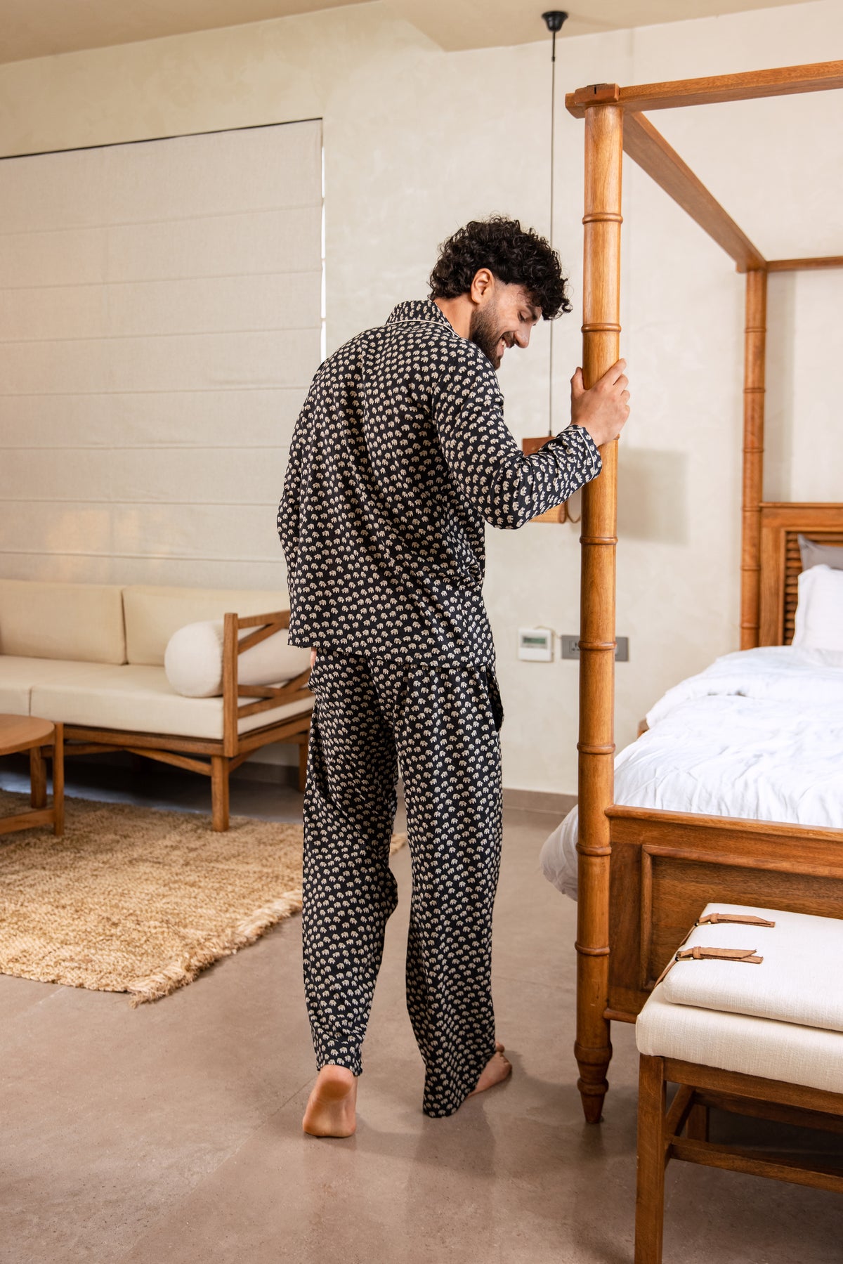 MEN’S COTTON PJ SET - THE INDIAN ELEPHANT