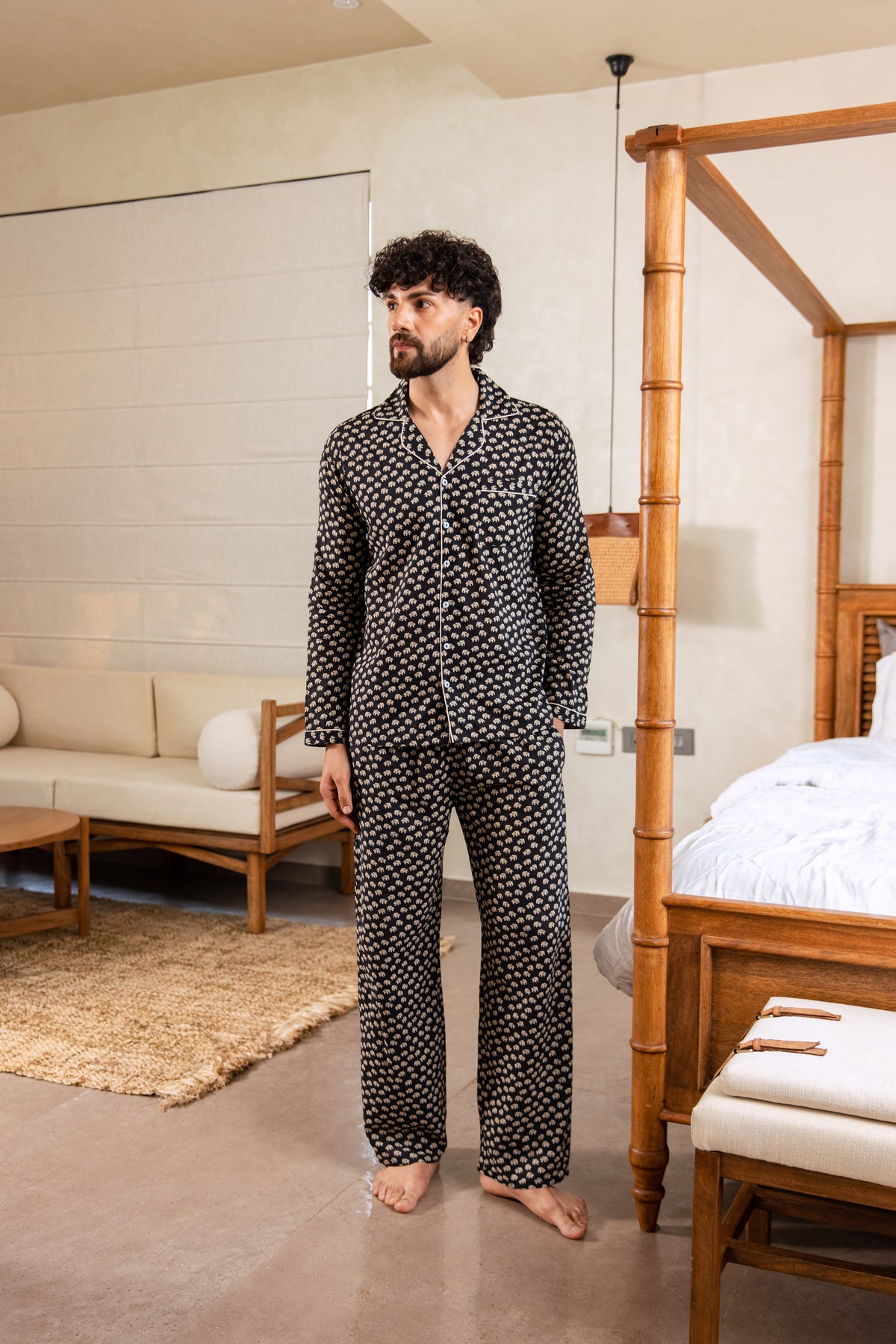 MEN’S COTTON PJ SET - THE INDIAN ELEPHANT