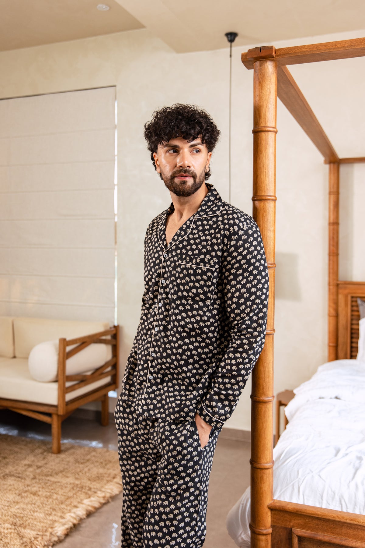 MEN’S COTTON PJ SET - THE INDIAN ELEPHANT