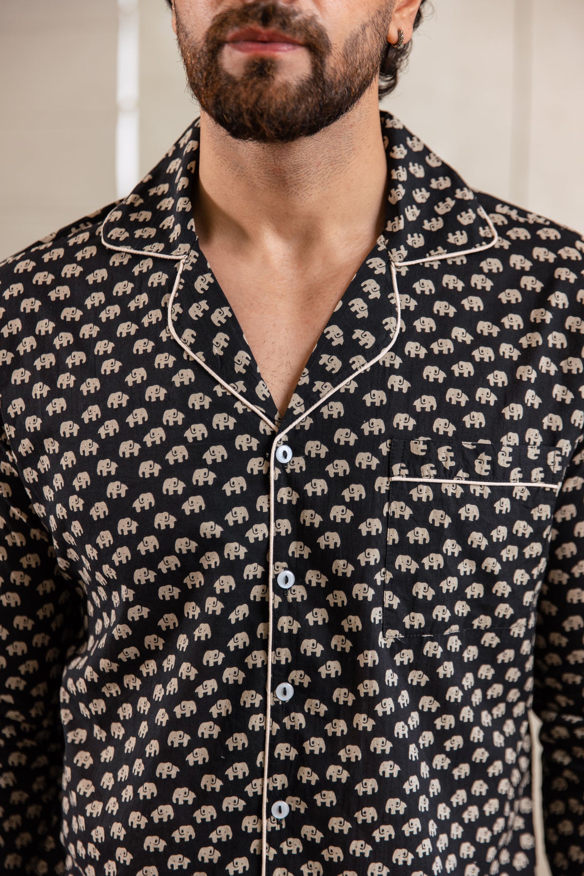 MEN’S COTTON PJ SET - THE INDIAN ELEPHANT