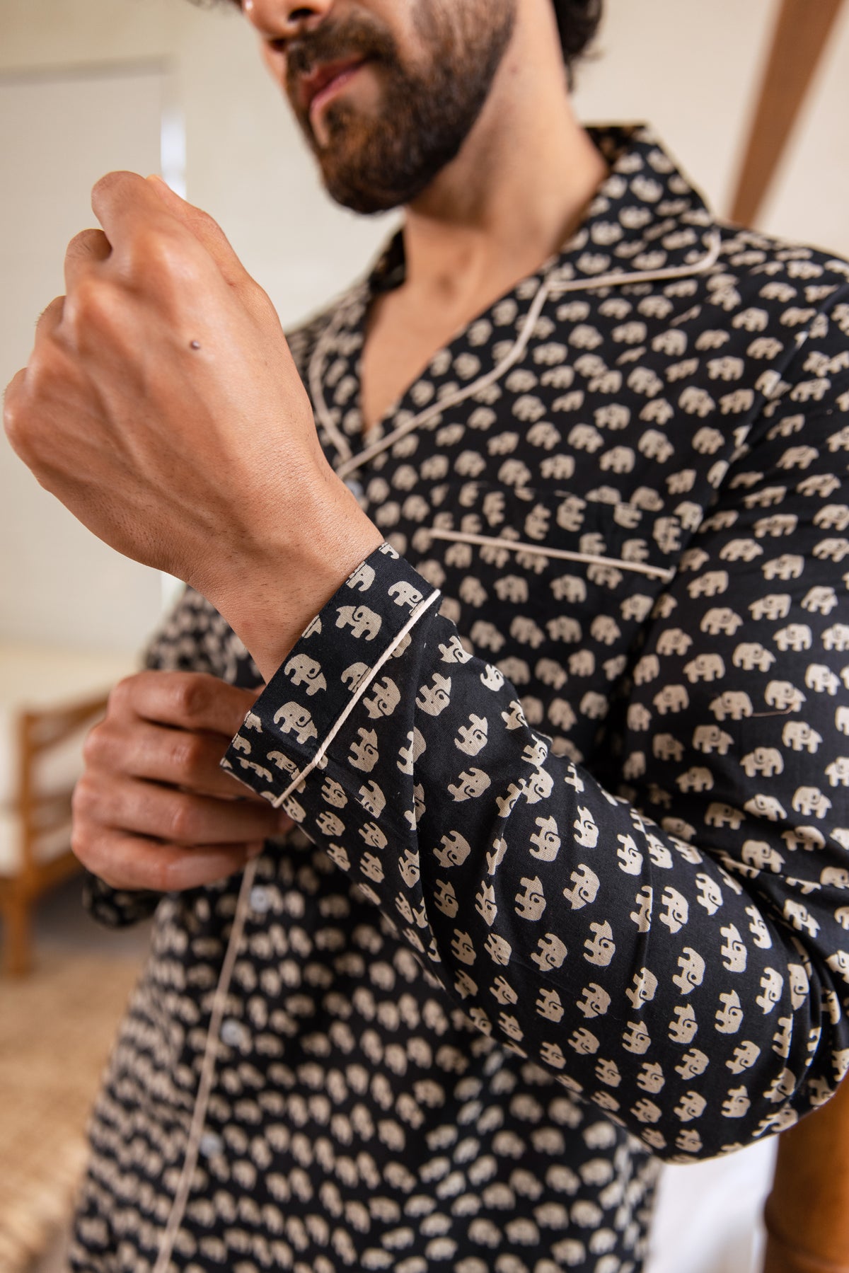 MEN’S COTTON PJ SET - THE INDIAN ELEPHANT
