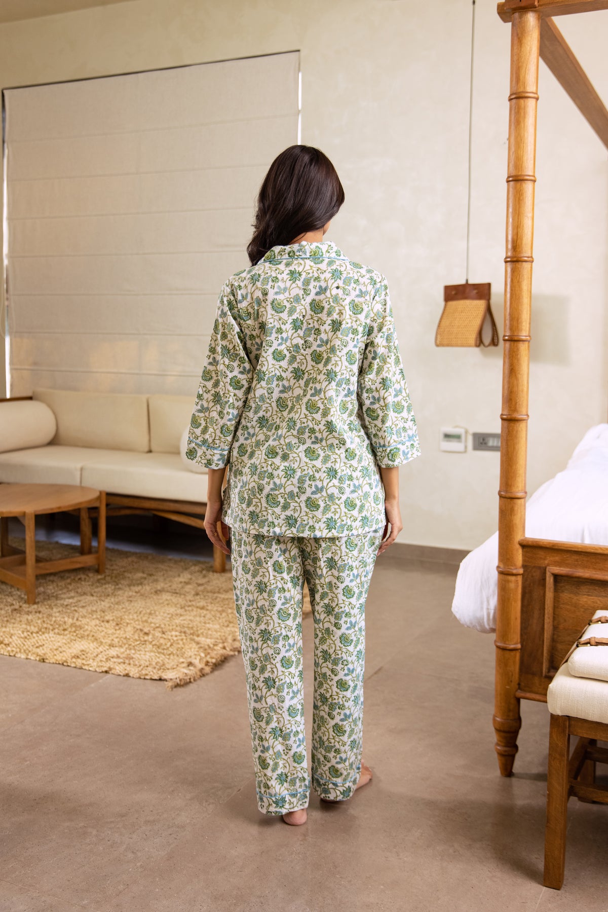 LONG PJ SET - BOTANICAL VINE