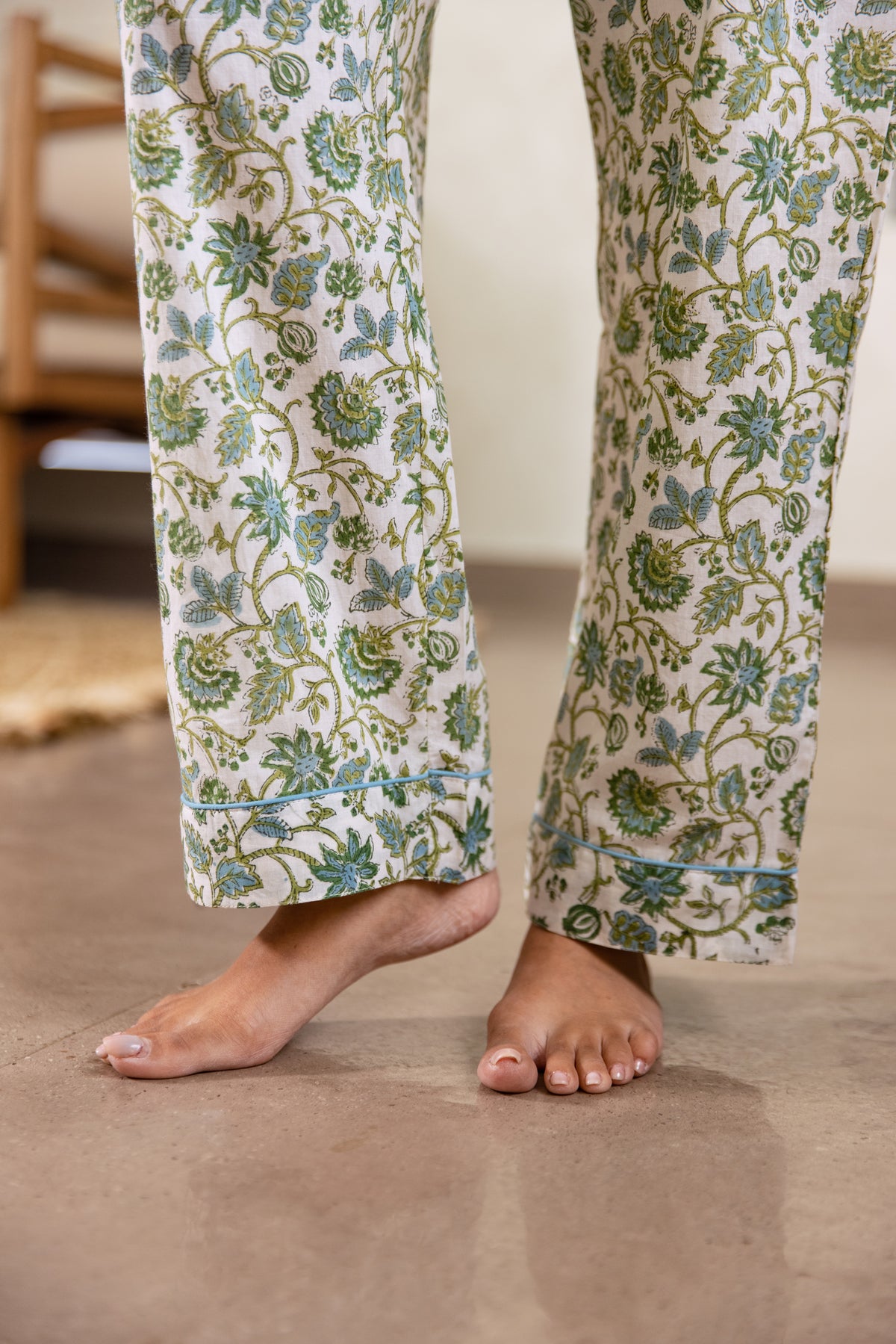 LONG PJ SET - BOTANICAL VINE