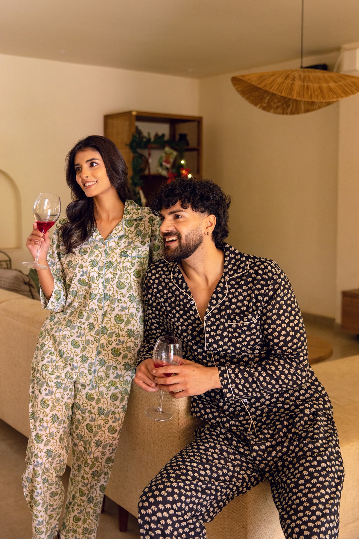 LONG PJ SET - BOTANICAL VINE