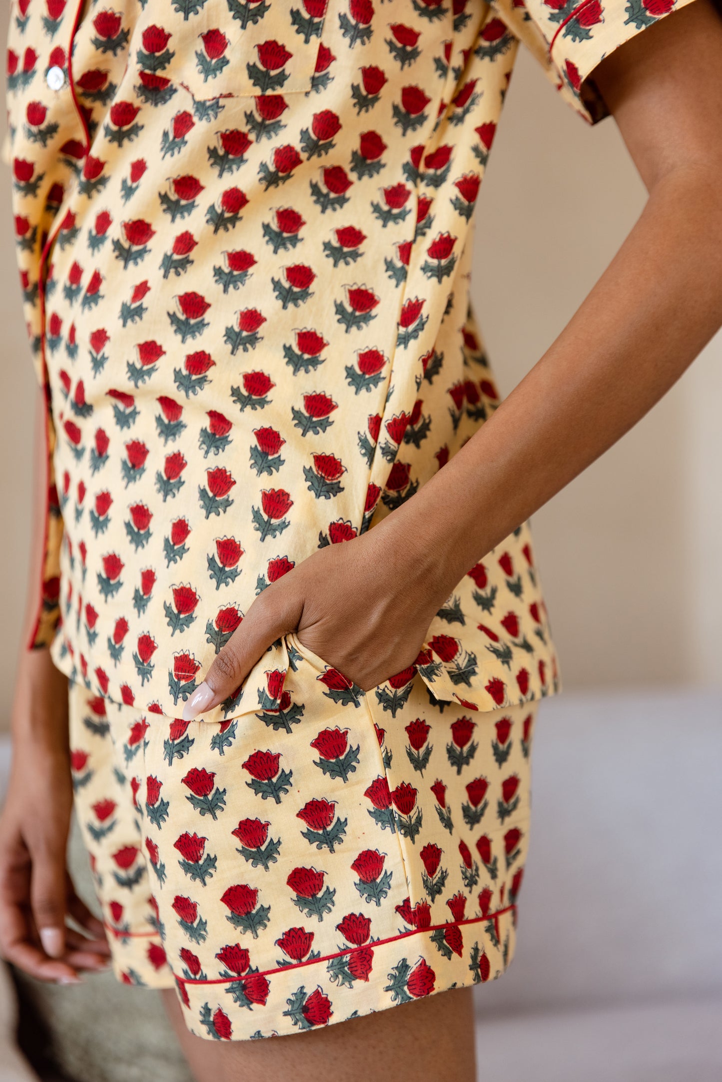 WILD TULIP SHORT PJ SET
