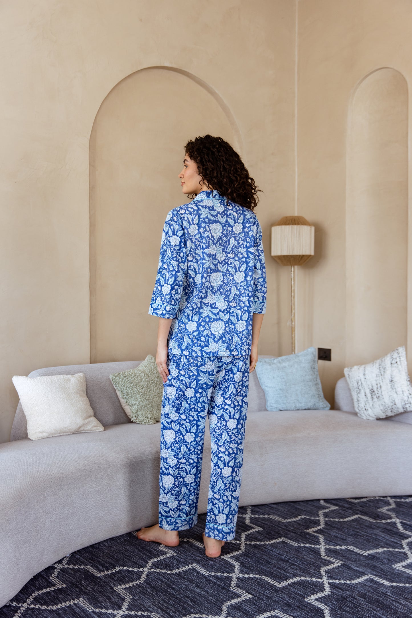 BLUE BLOSSOM LONG PJ SET