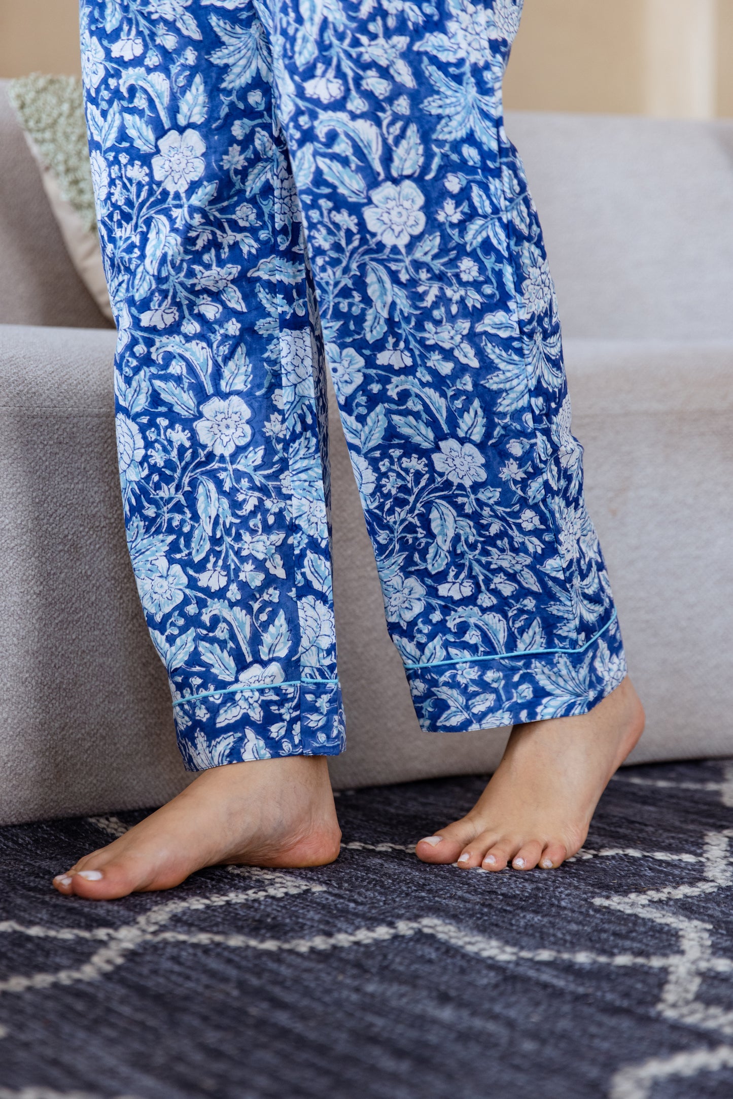 BLUE BLOSSOM LONG PJ SET
