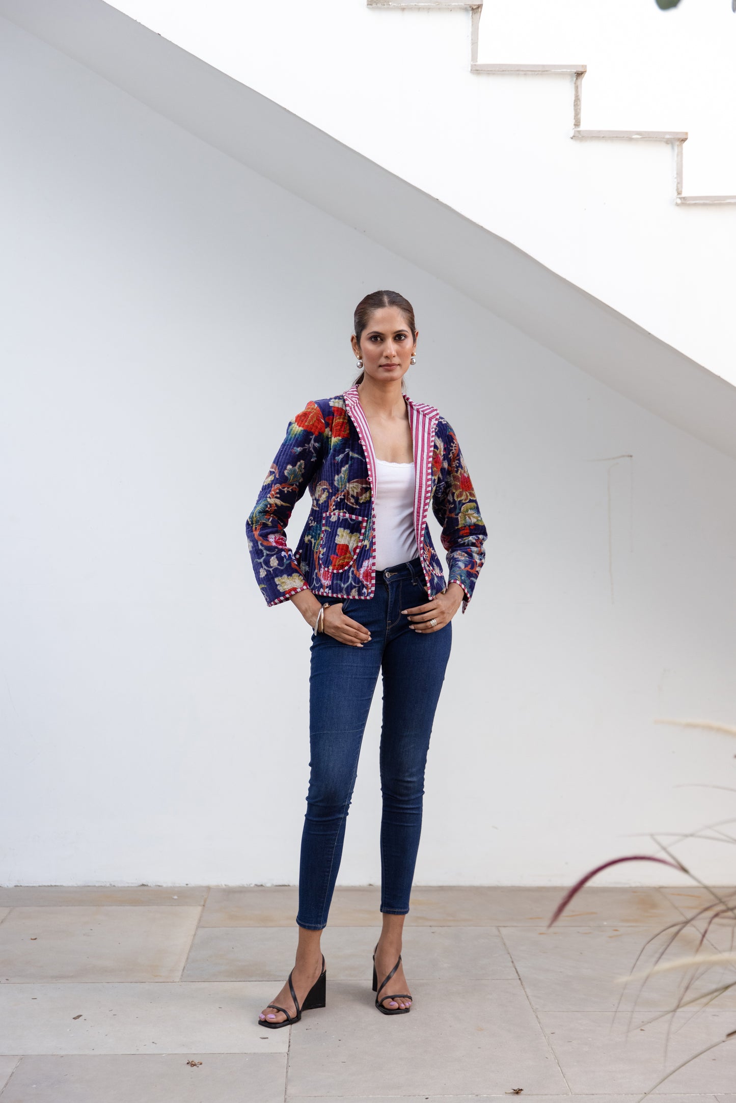 VELVET JACKET - MIDNIGHT BLOOM