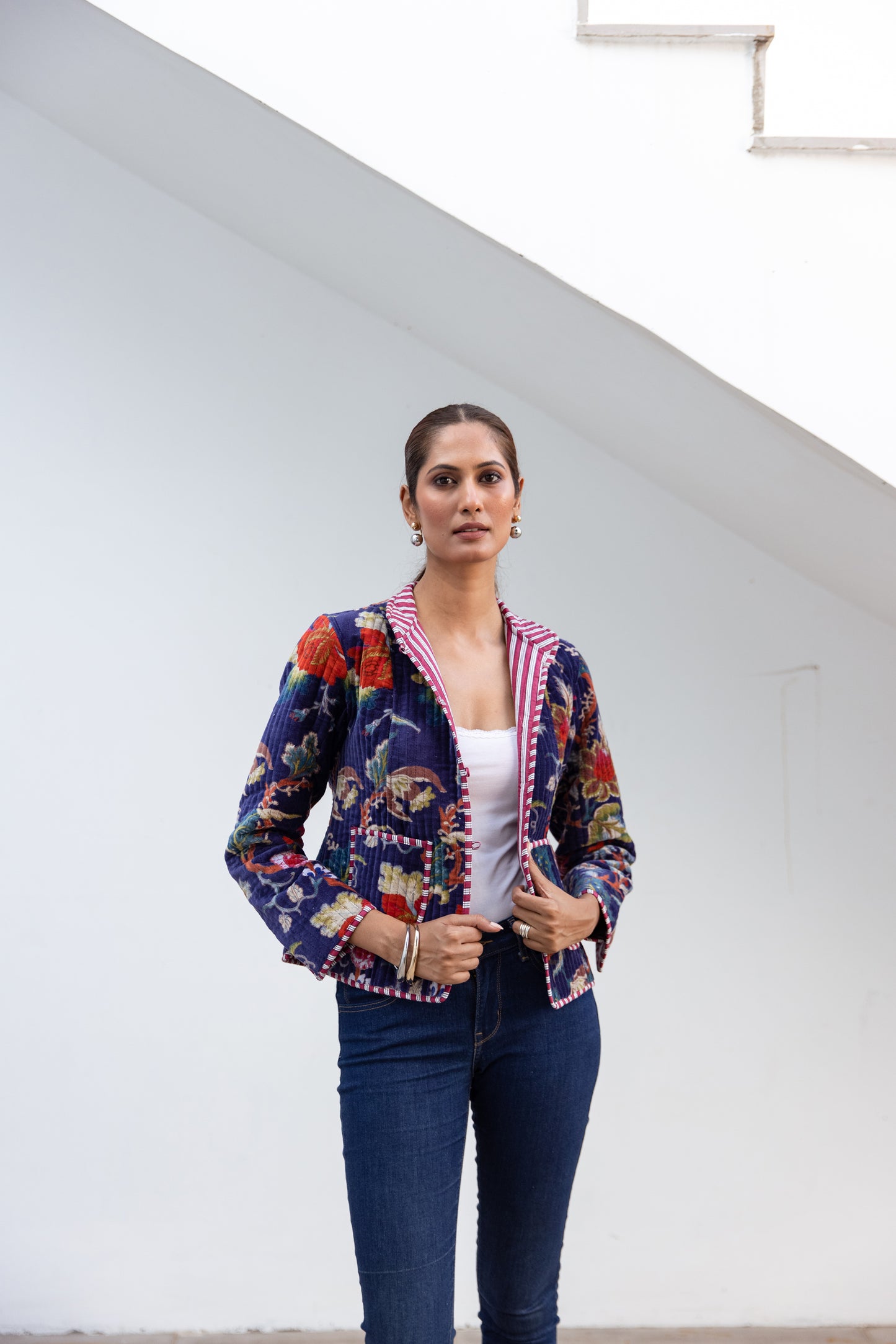 VELVET JACKET - MIDNIGHT BLOOM