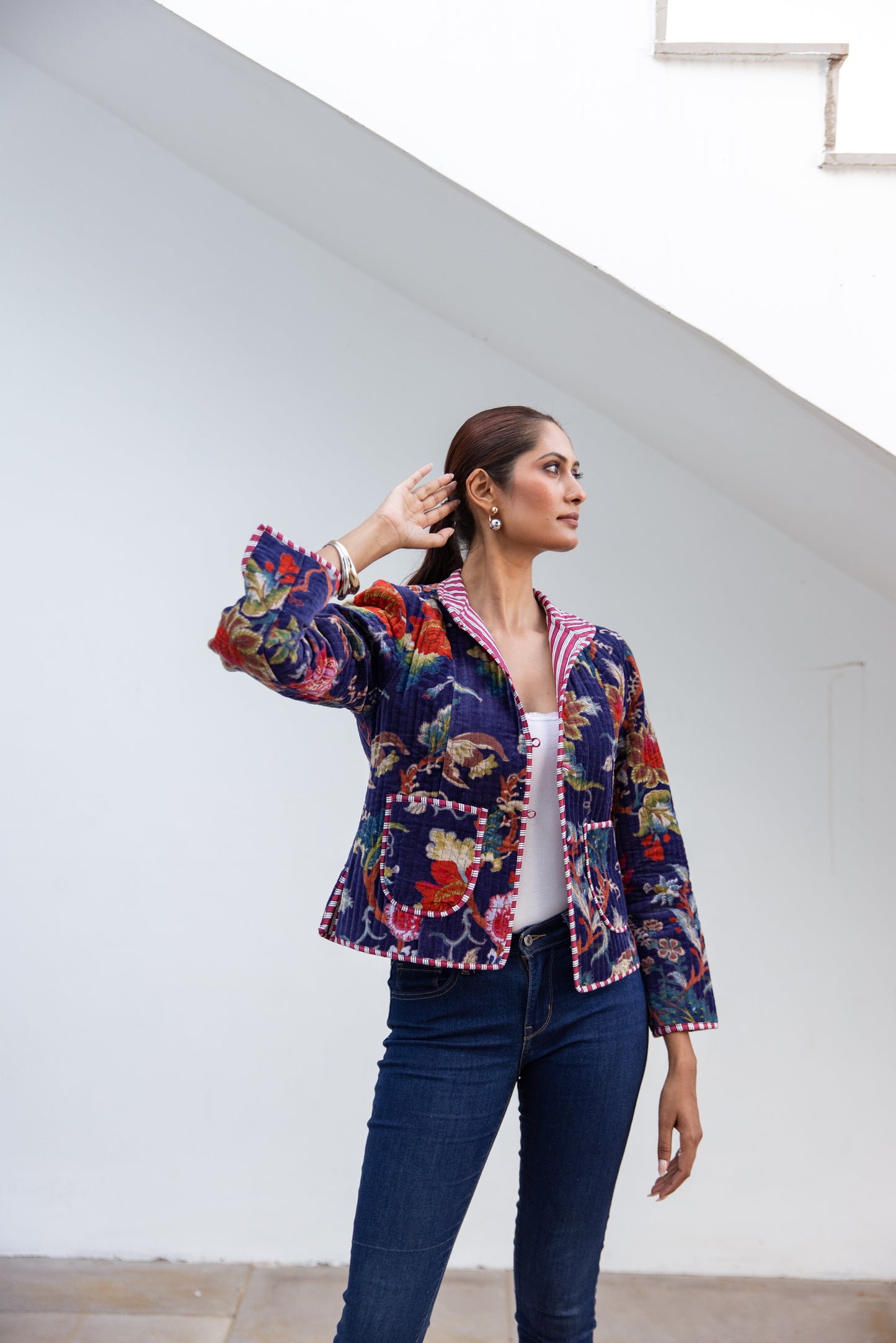 VELVET JACKET - MIDNIGHT BLOOM