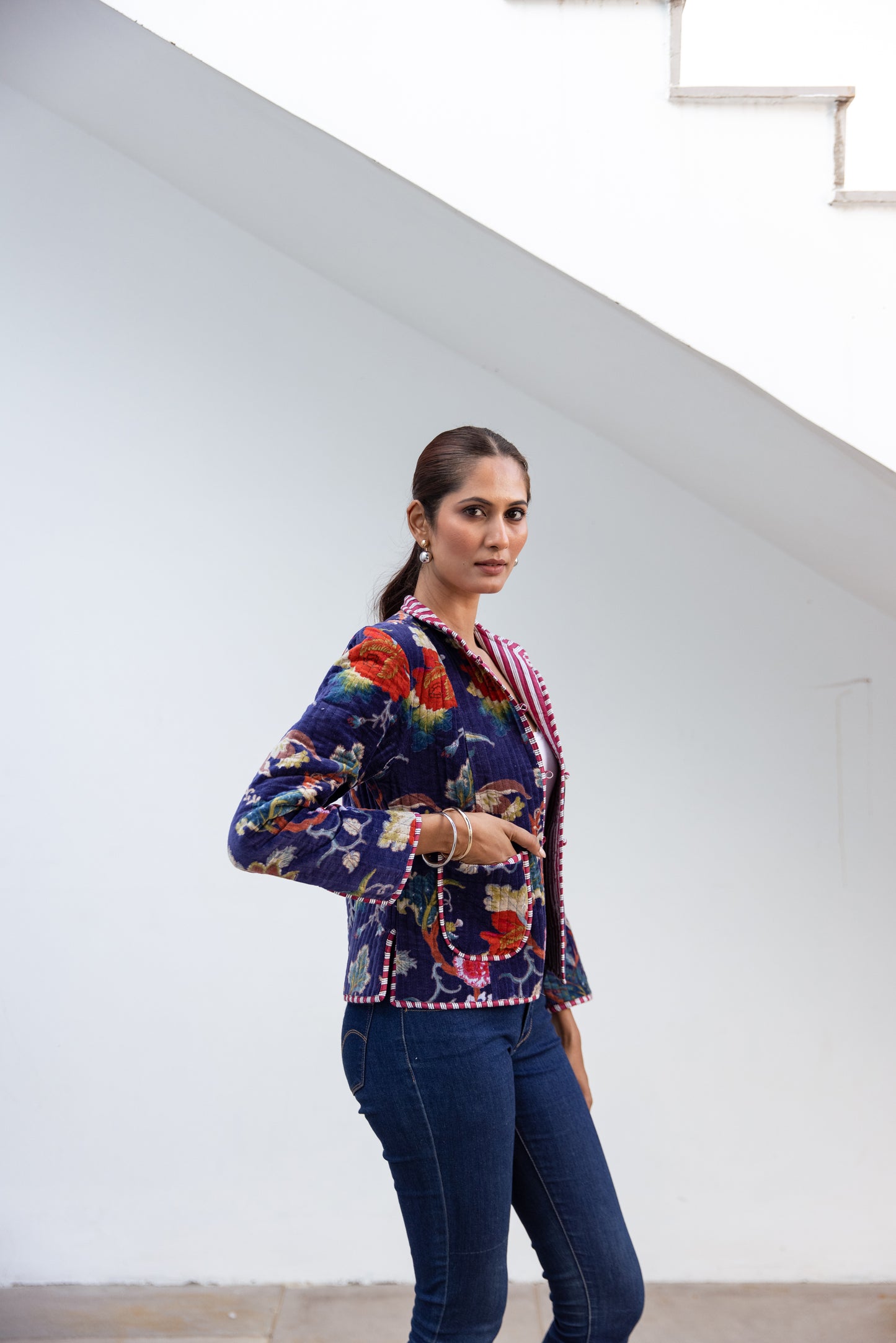 VELVET JACKET - MIDNIGHT BLOOM