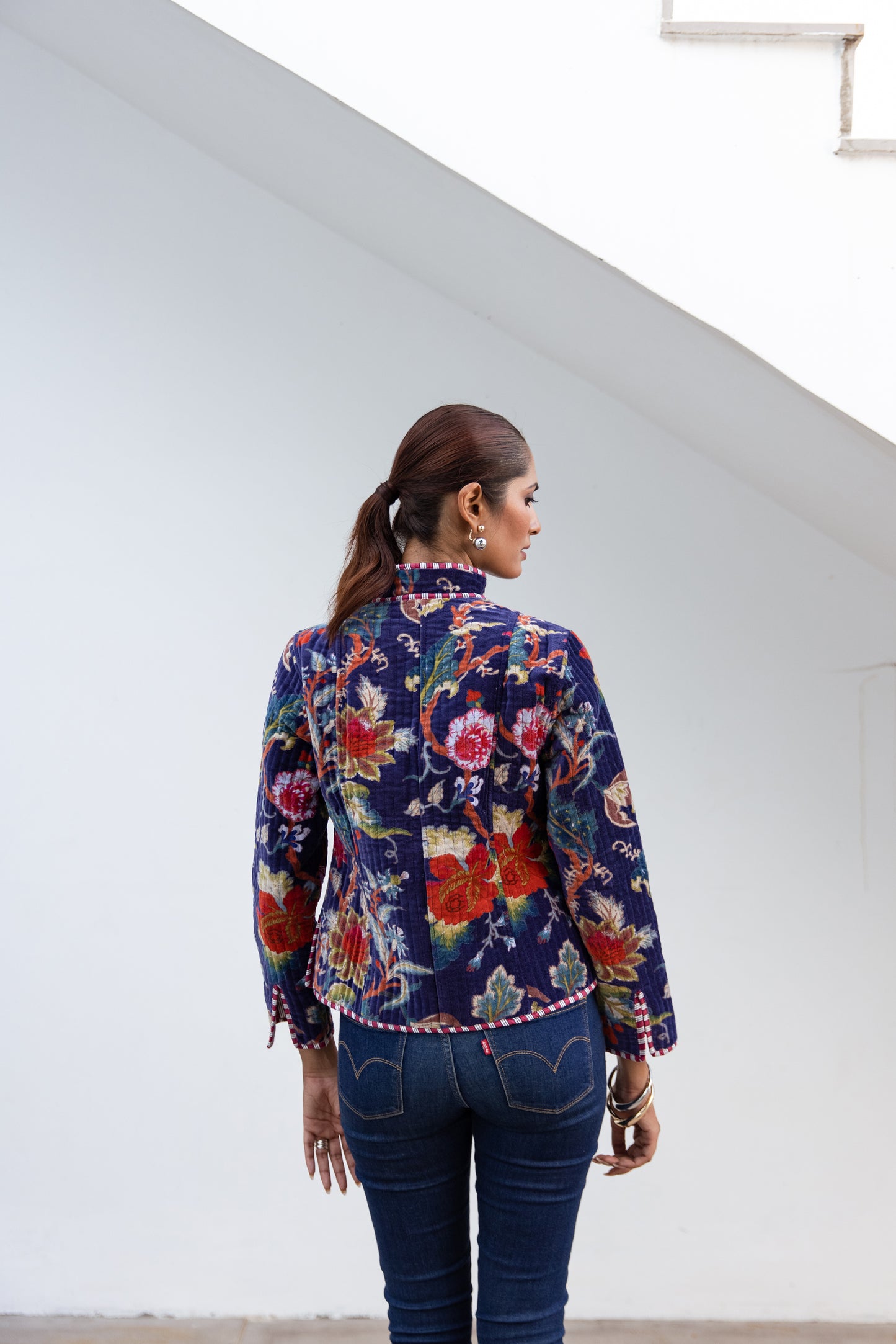 VELVET JACKET - MIDNIGHT BLOOM