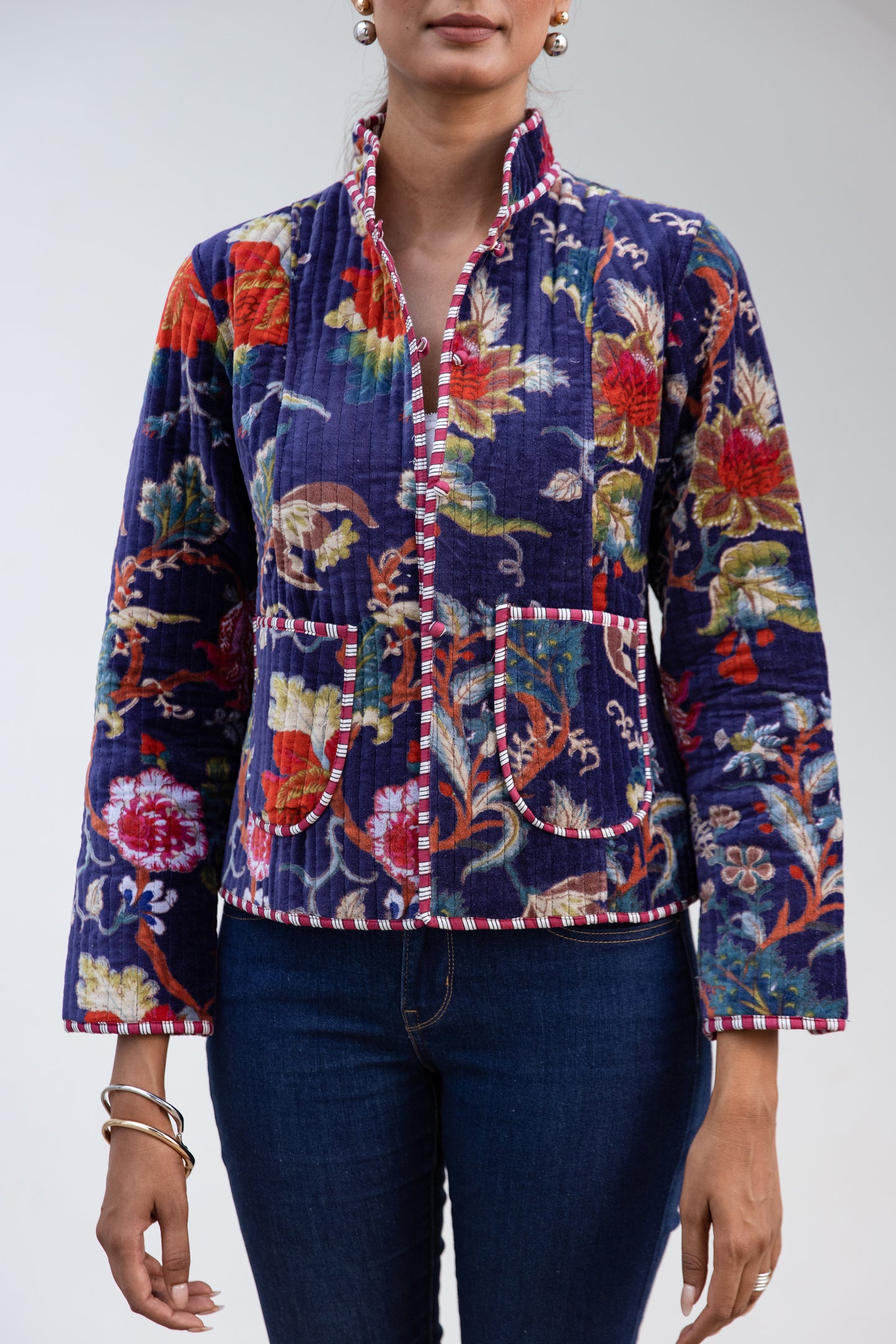 VELVET JACKET - MIDNIGHT BLOOM