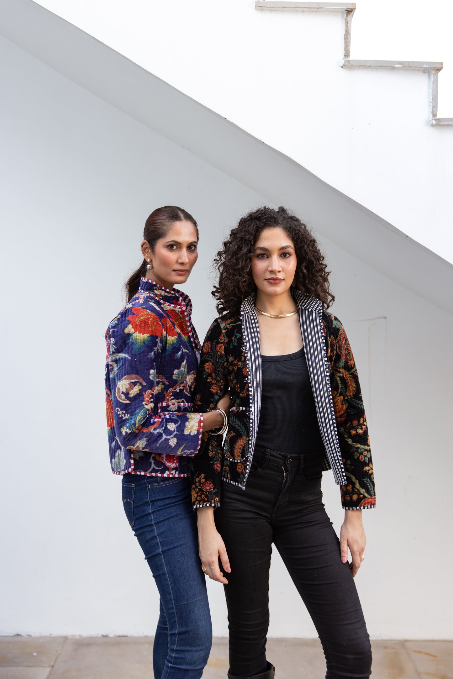 VELVET JACKET - MIDNIGHT BLOOM