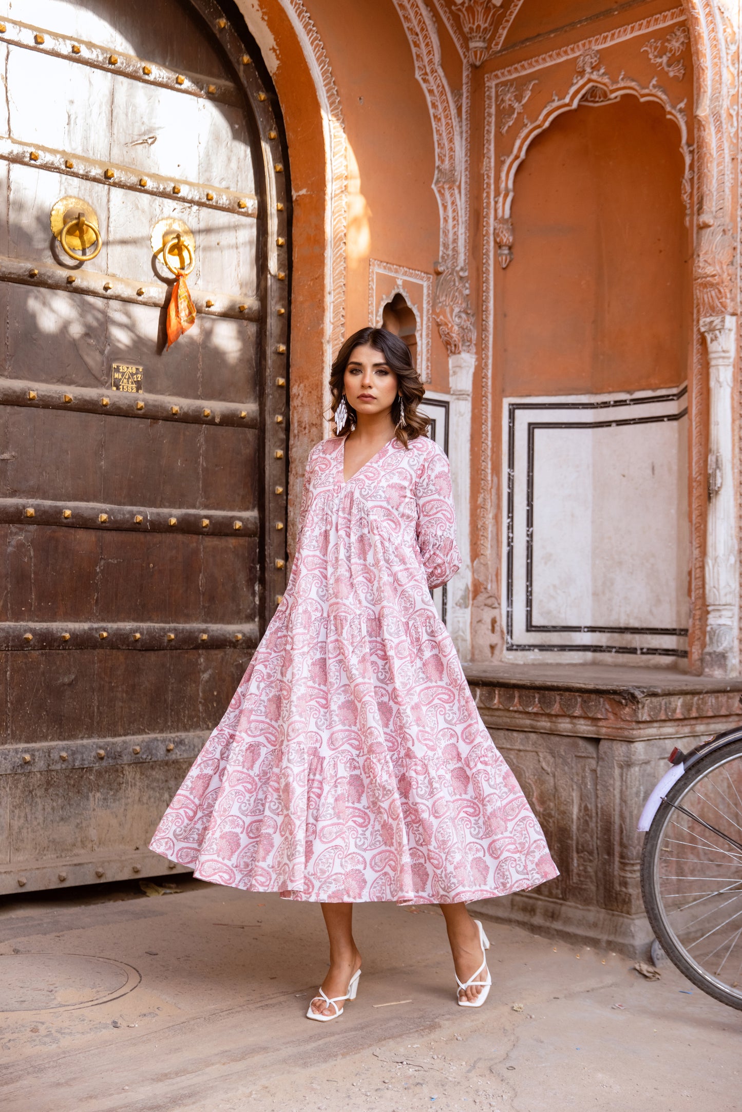 ZOYA DRESS - PINK PAISLEY