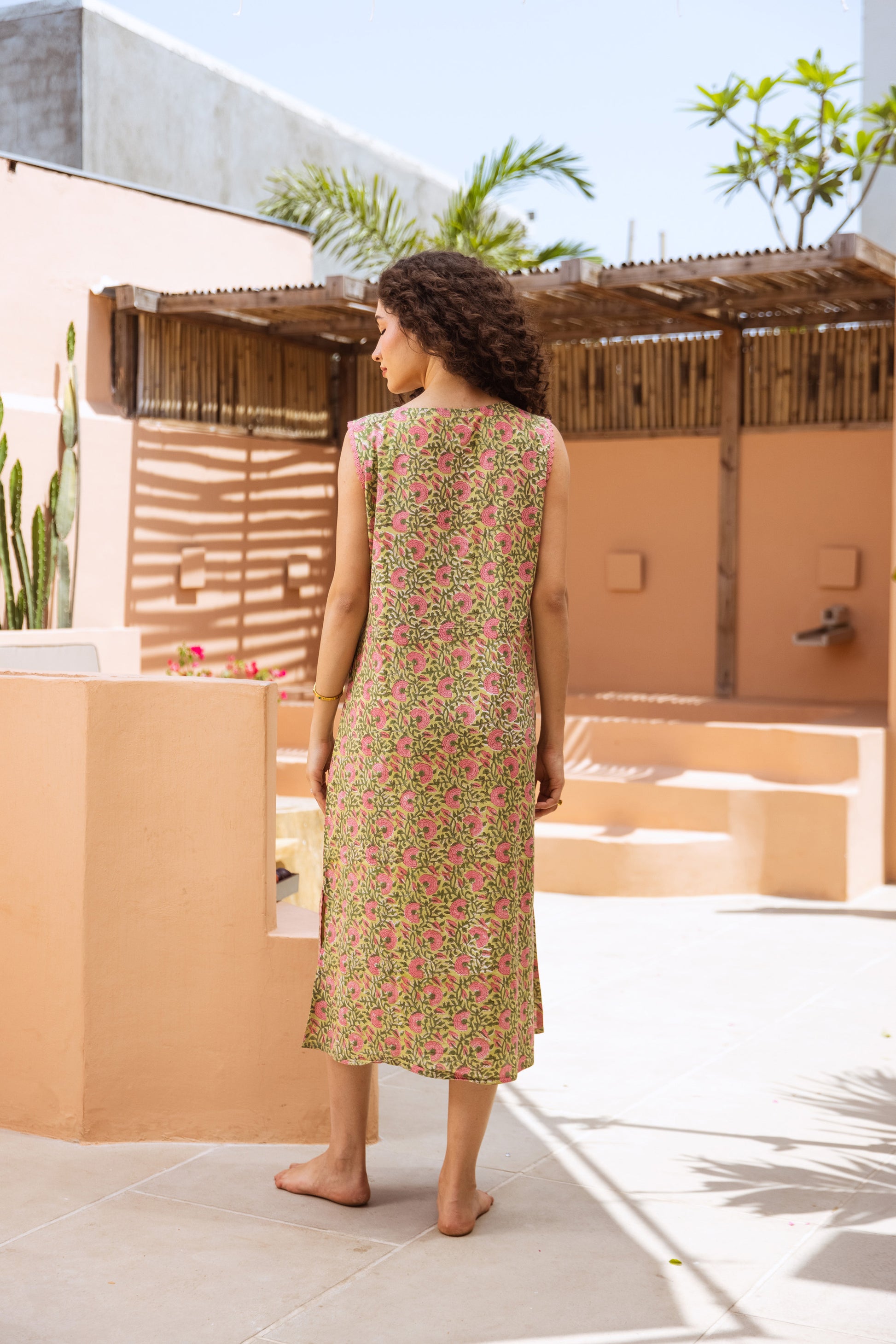 PINK BLOSSOM COTTON NIGHTIE